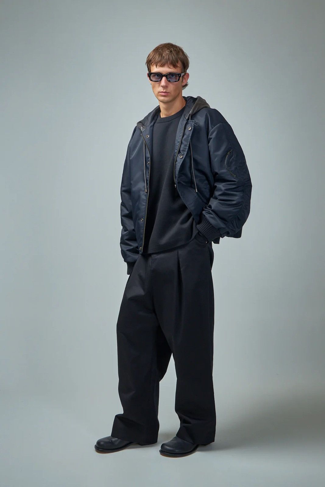 Loewe Loewe Hooded Bomber Jacket Size US XL / EU 56 / 4 - 2 Thumbnail