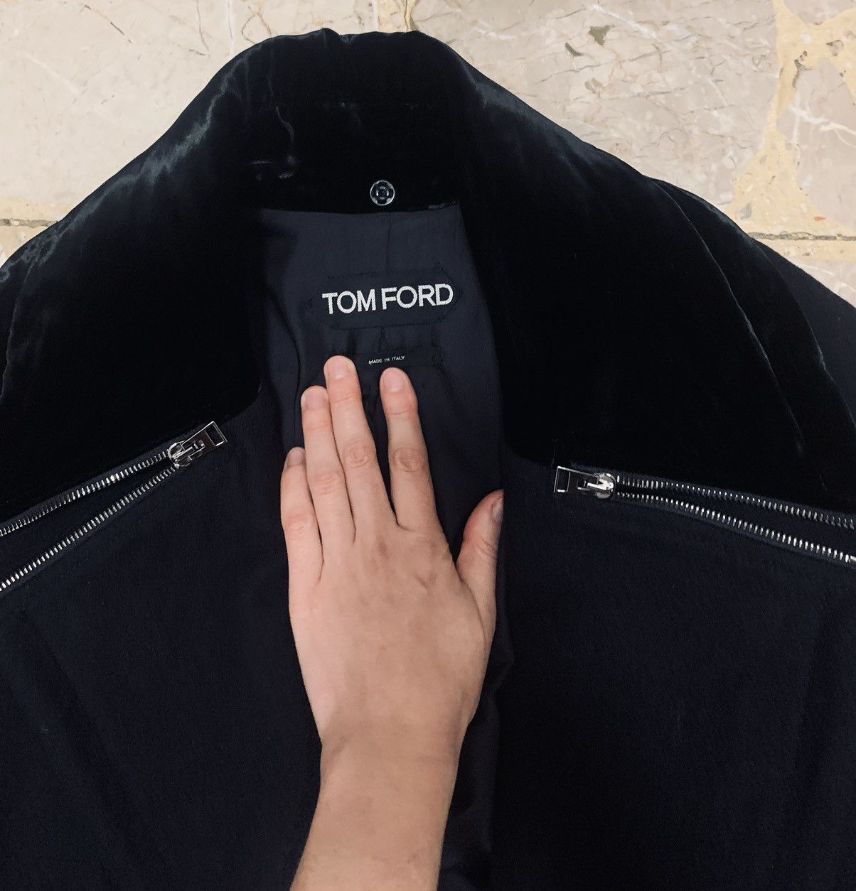 Tom Ford Tom Ford Black Peacoat Collar & Mink Fur — Rare Grail Piece Size M / US 6-8 / IT 42-44 - 4 Thumbnail