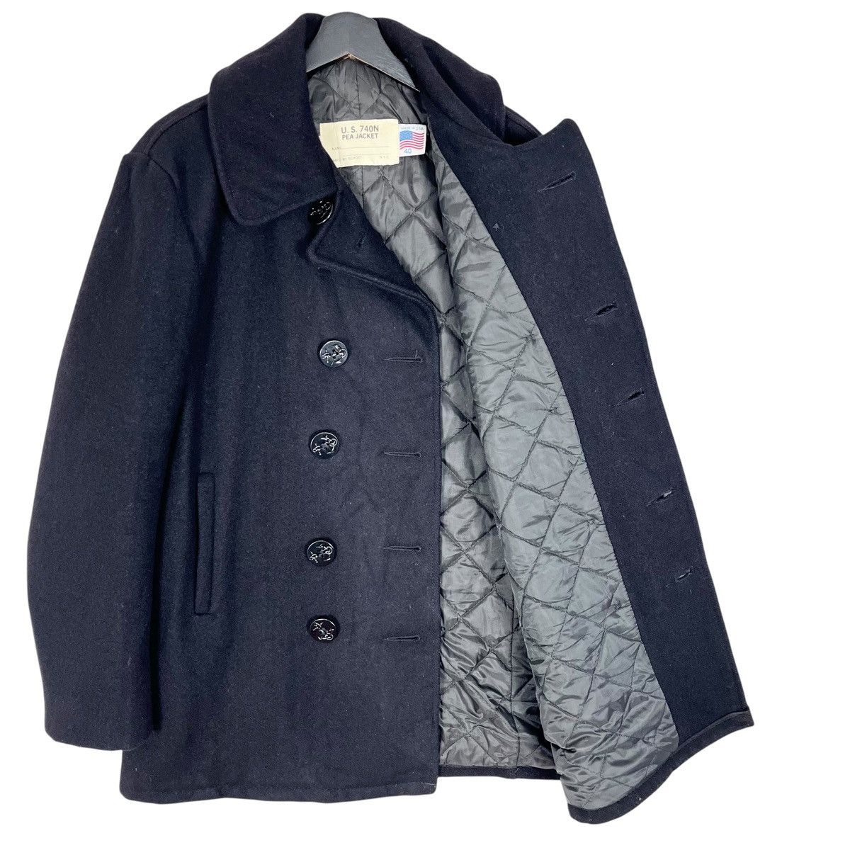 Schott MFG by Schott US740N Pea Jacket Coat Size US XXS / EU 40 - 5 Thumbnail