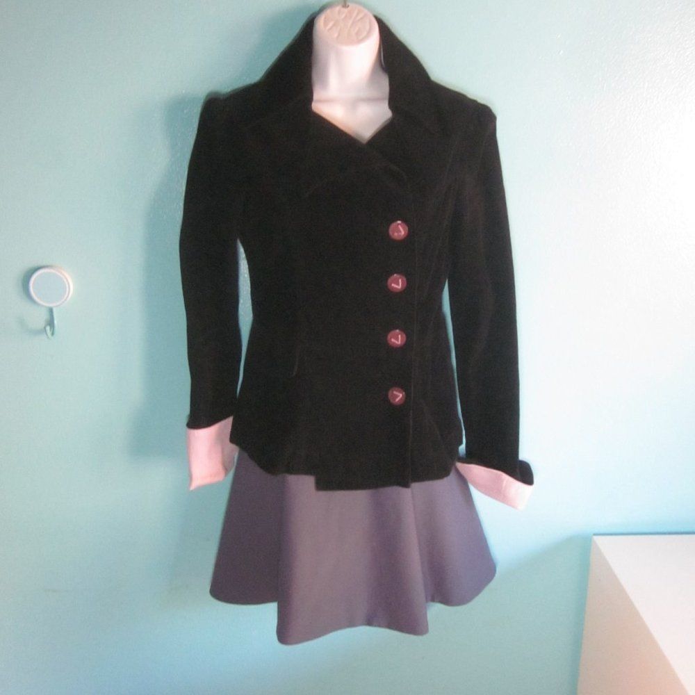 Volcom Volcom Womens Black Corduroy Fitted Blazer Jacket XS Size XS / US 0-2 / IT 36-38 - 4 Thumbnail
