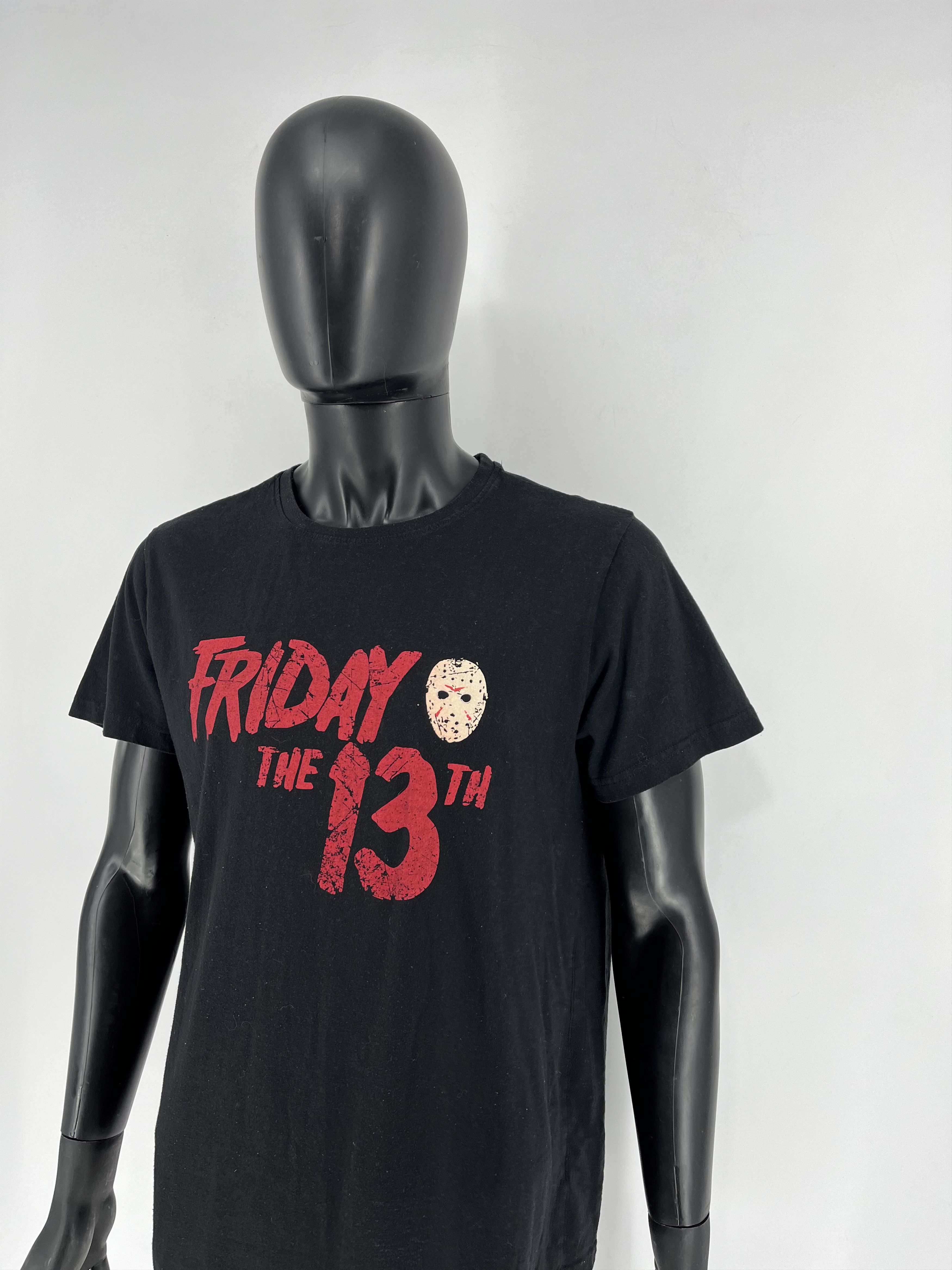 Vintage Friday The 13th Jason Voorhees I Love Friday HorrorMovie Tee Size US XL / EU 56 / 4 - 5 Thumbnail