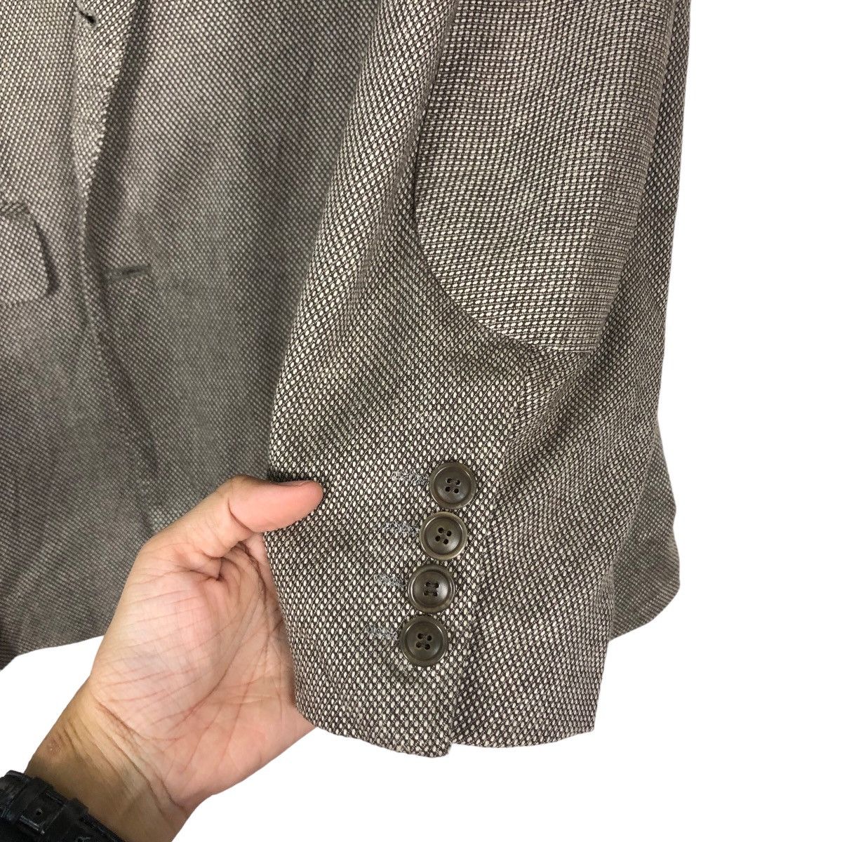 Vintage 🔥Vintage Chore Jacket Abstract Double Collar Hugo Boss Size US M / EU 48-50 / 2 - 15 Thumbnail