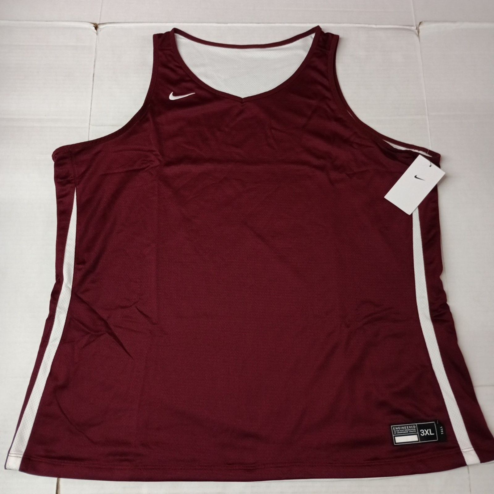 Nike Nike Dri-Fit Reversible Basketball Jersey Womens 3XLT Maroon Size 3XL / US 20-22 - 1 Thumbnail