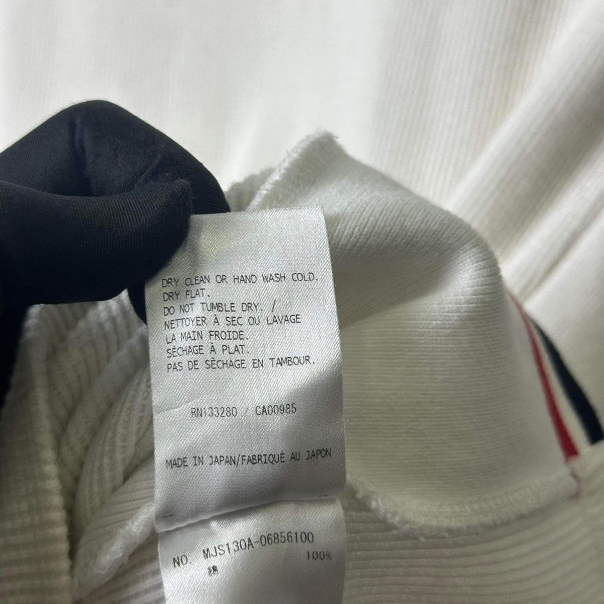Thom Browne THOM BROWNE “SIDE STRIPES” WOOL T SHIRT Size US M / EU 48-50 / 2 - 6 Thumbnail