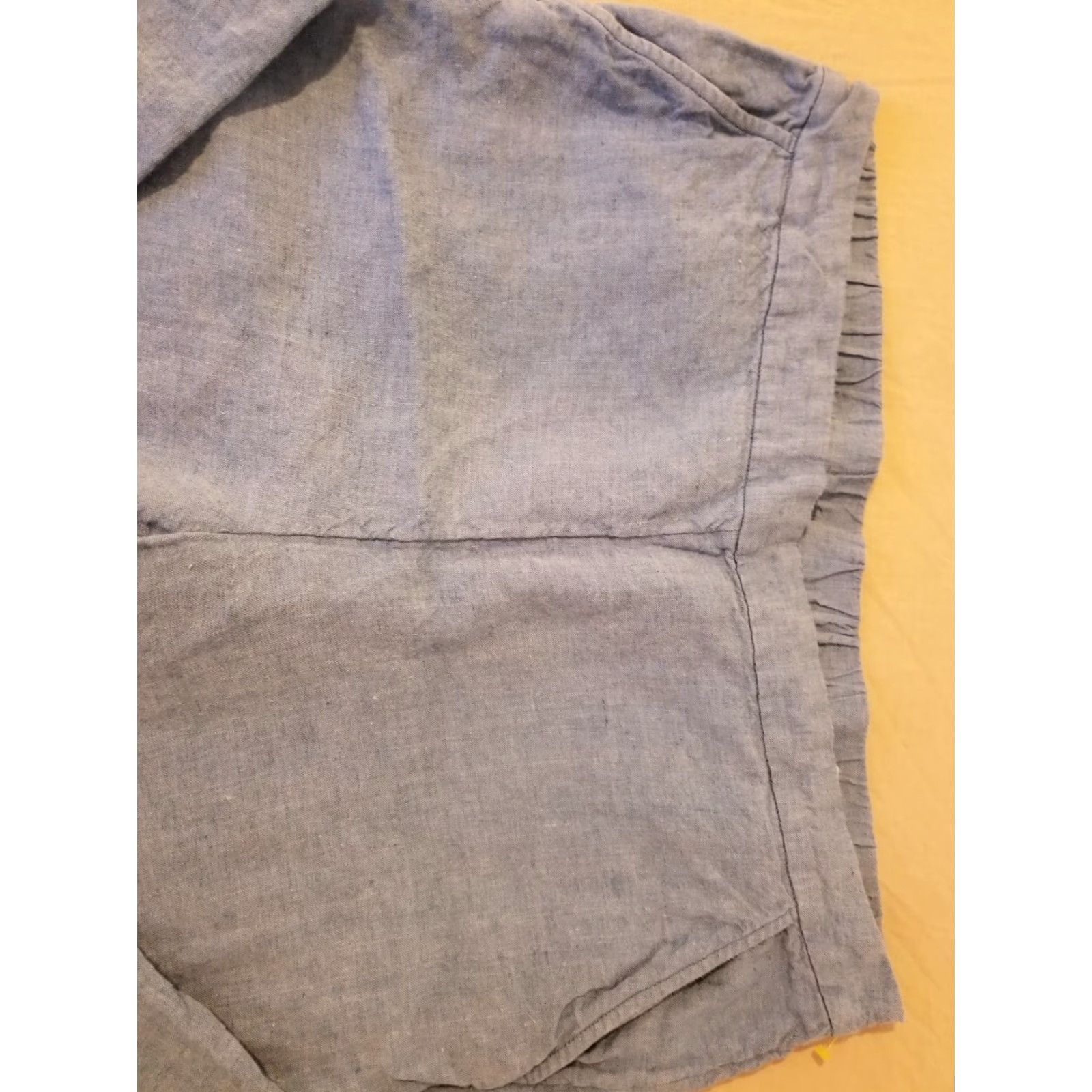 Vintage Womens Chico's Linen Dress Pants 3R Blue Slack Trouser Dress Pants Womens 3R Blue Chico's Linen Pants Size 26" / US 2 / IT 38 - 4 Thumbnail