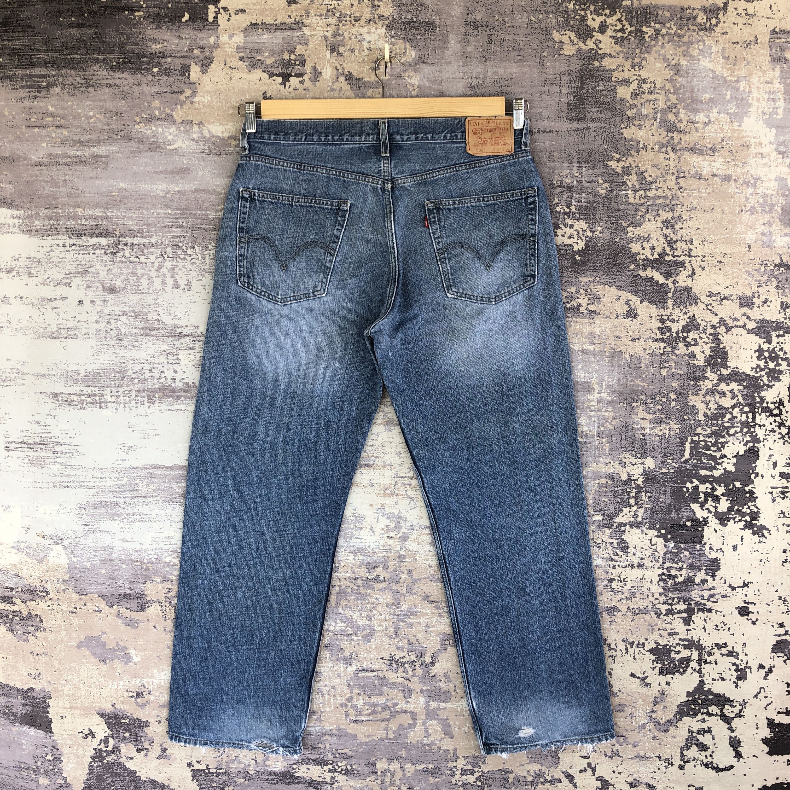Levi's Vintage Levis 569 Faded Baggy Jeans Levi's Distressed Denim Size US 36 / EU 52 - 2 Thumbnail