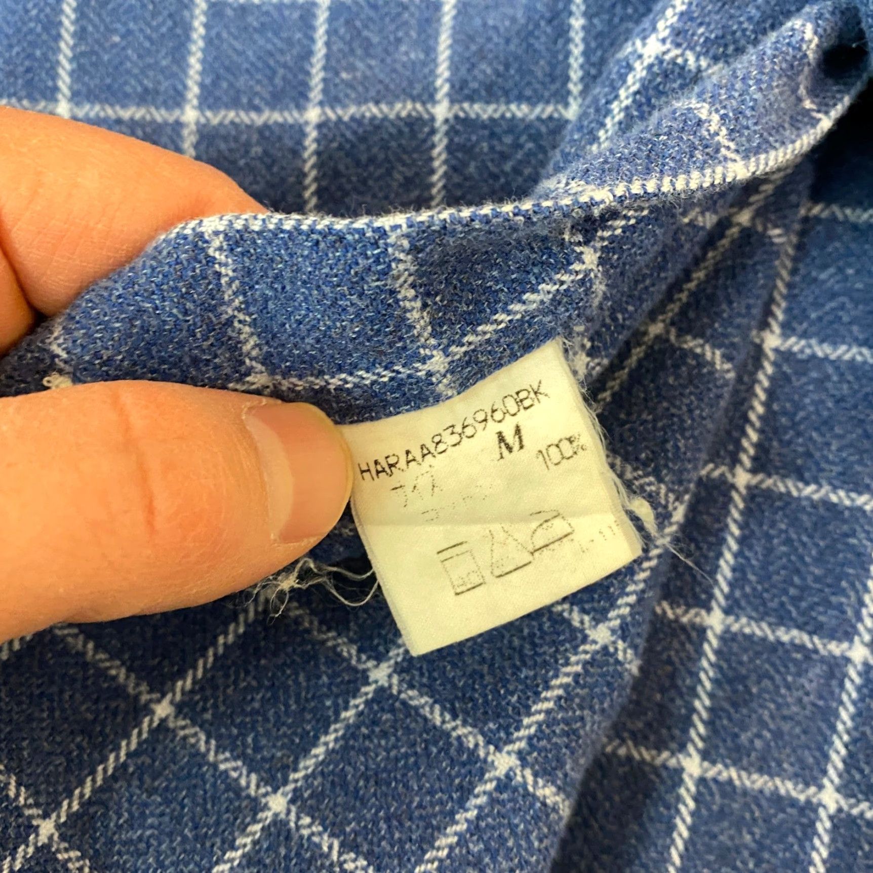 Hackett Hackett London Flannel Shirt Mens M Blue White Plaid Button Down Long Sleeve Pocket Casual Size US M / EU 48-50 / 2 - 3 Thumbnail