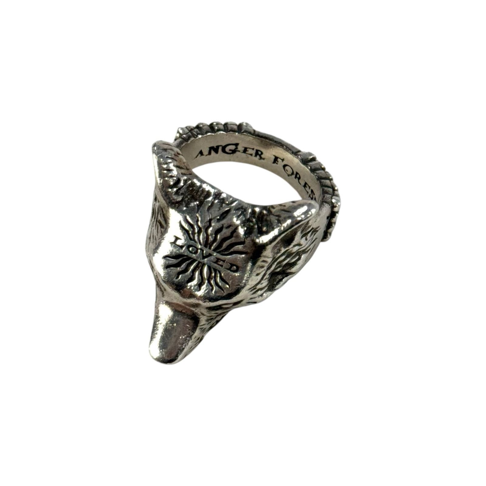 Gucci Gucci Anger Forrest Wolf Head Ring Size ONE SIZE - 7 Thumbnail