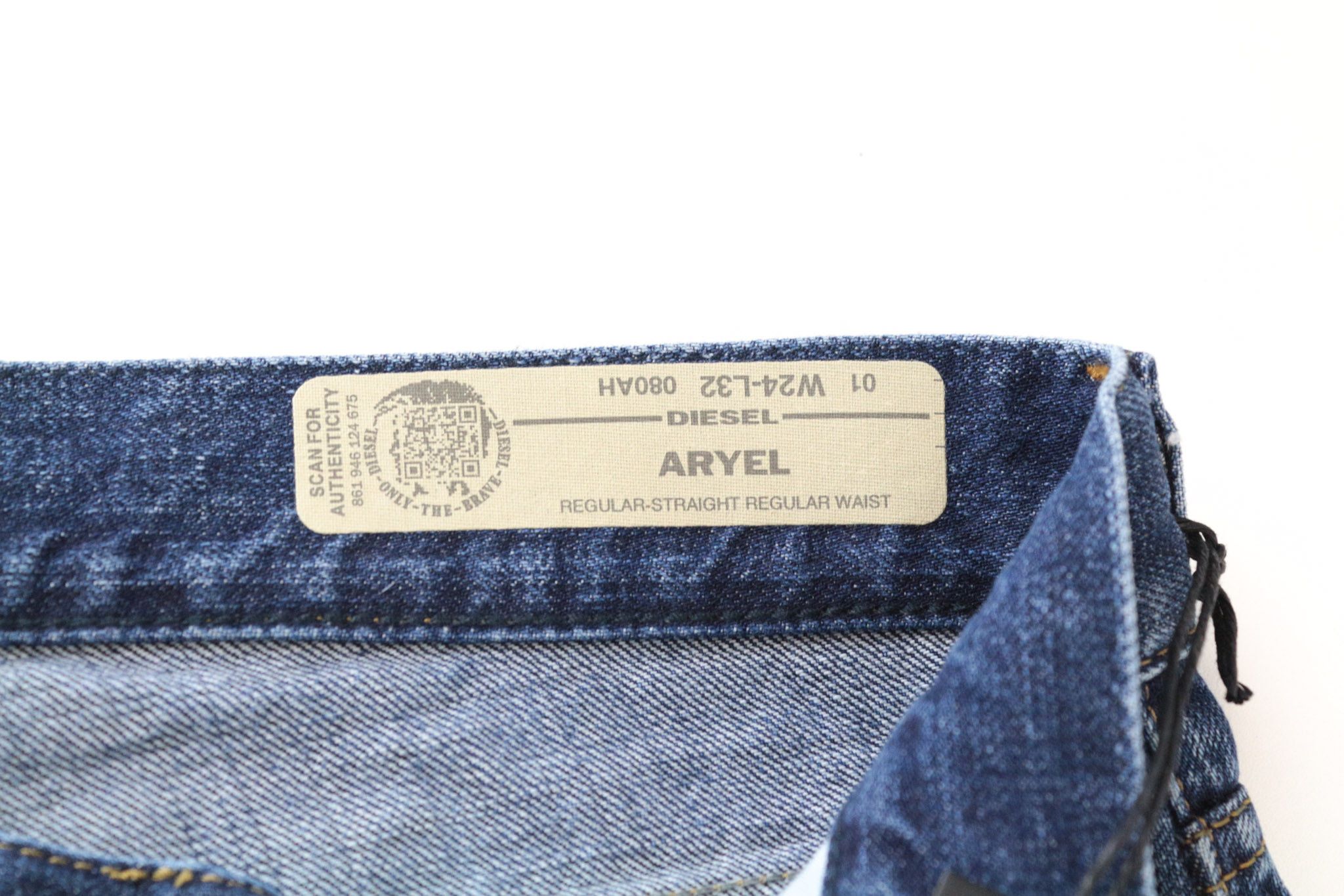 Diesel ARYEL 080AH W24/L32 Girls Ripped Blue Cotton Jeans 69373 Size 24" / US 00 / IT 34 - 6 Thumbnail