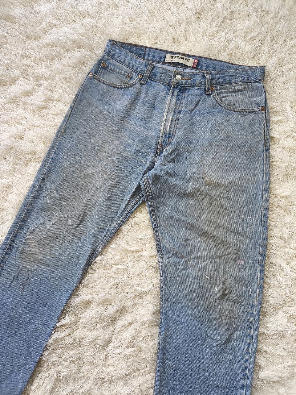 Levi's Vintage Clothing LEVI'S 505 Regular Fit Medium Wash Distressed Denim Jeans Size US 34 / EU 50 - 3 Thumbnail