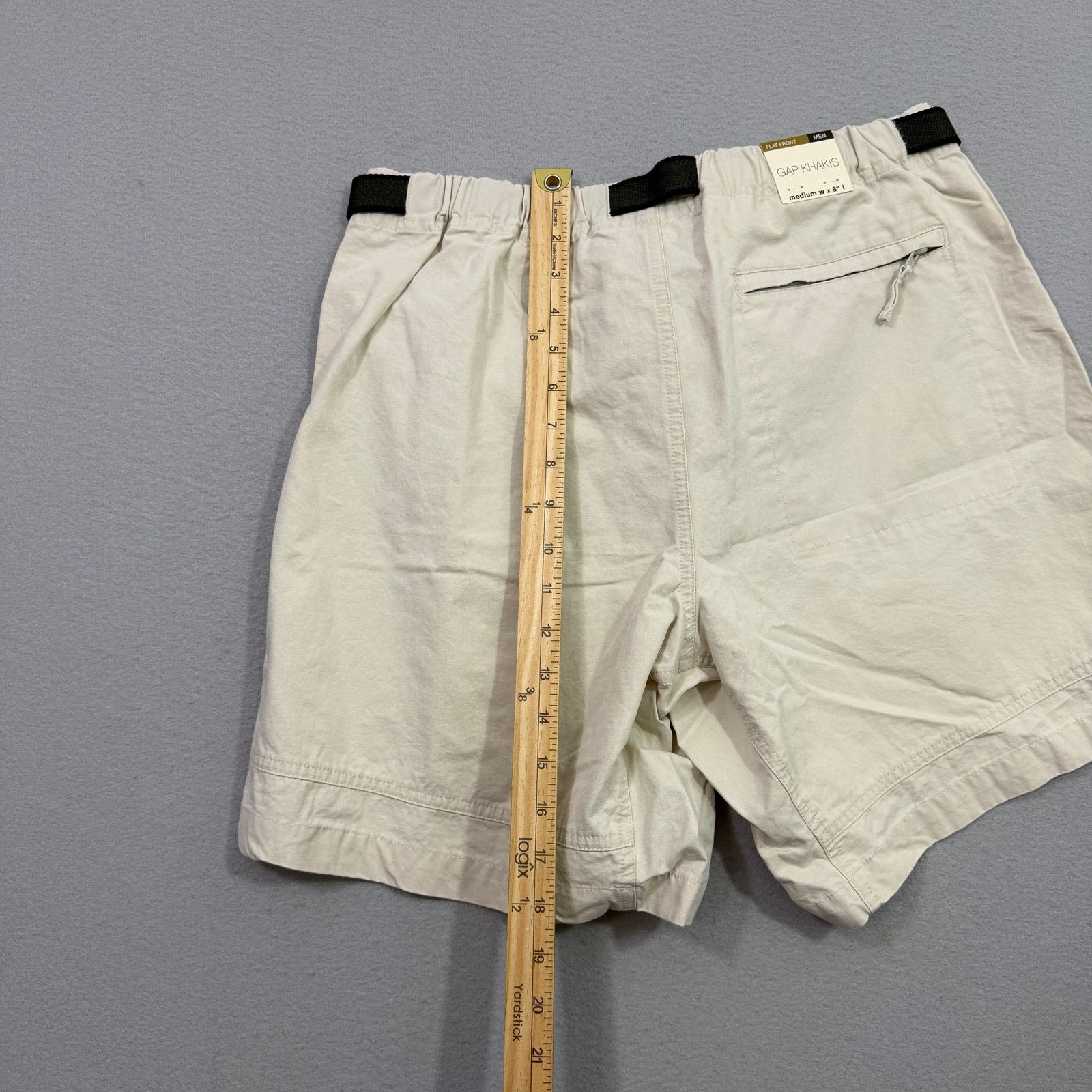 Gap Gap Flat Front Khaki Chino Shorts Medium Beige 8" Inseam NEW Size US 34 / EU 50 - 11 Thumbnail