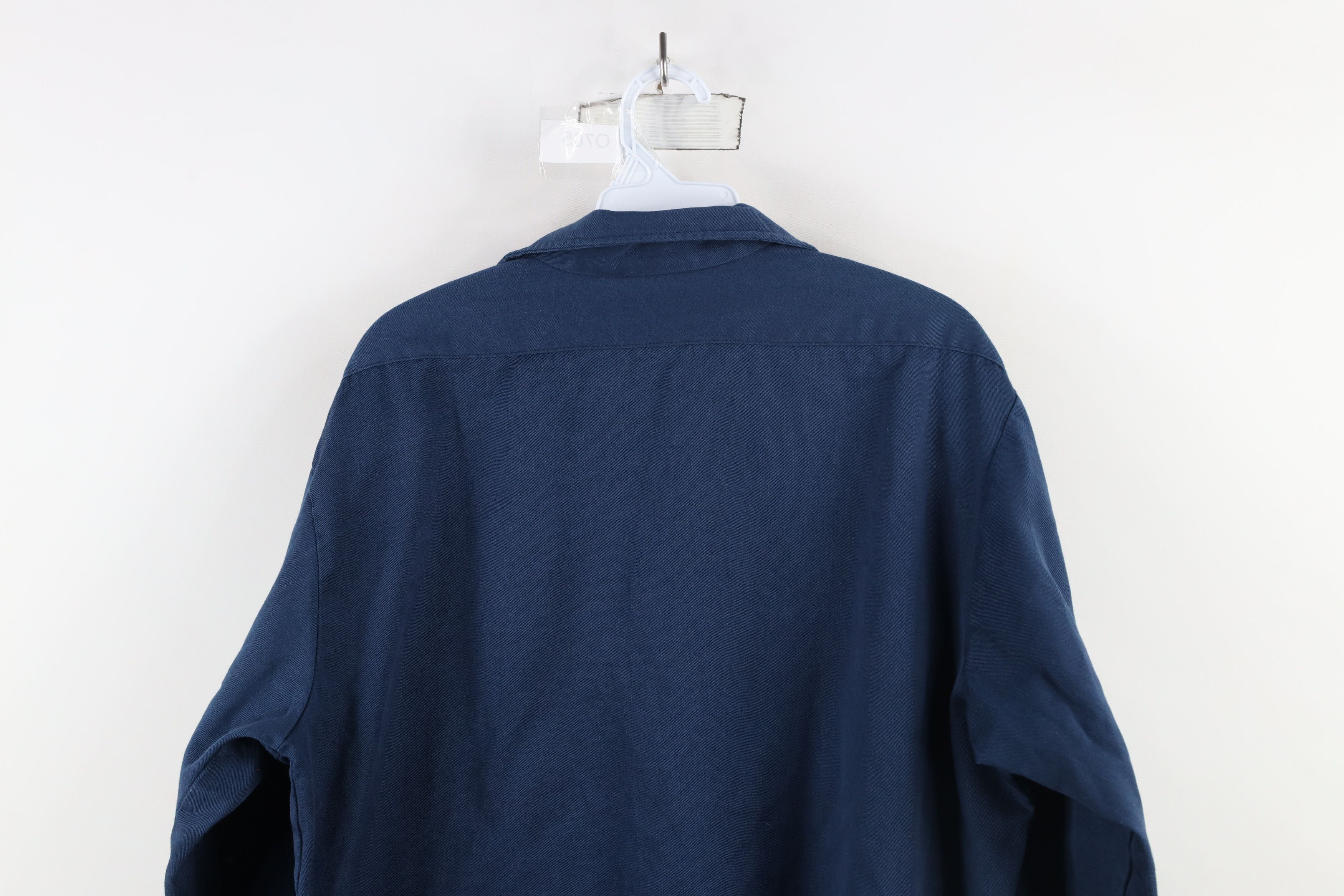 Dickies × Vintage Vintage 90s Dickies Workwear Mechanic Button Shirt Blue USA Size US M / EU 48-50 / 2 - 12 Thumbnail