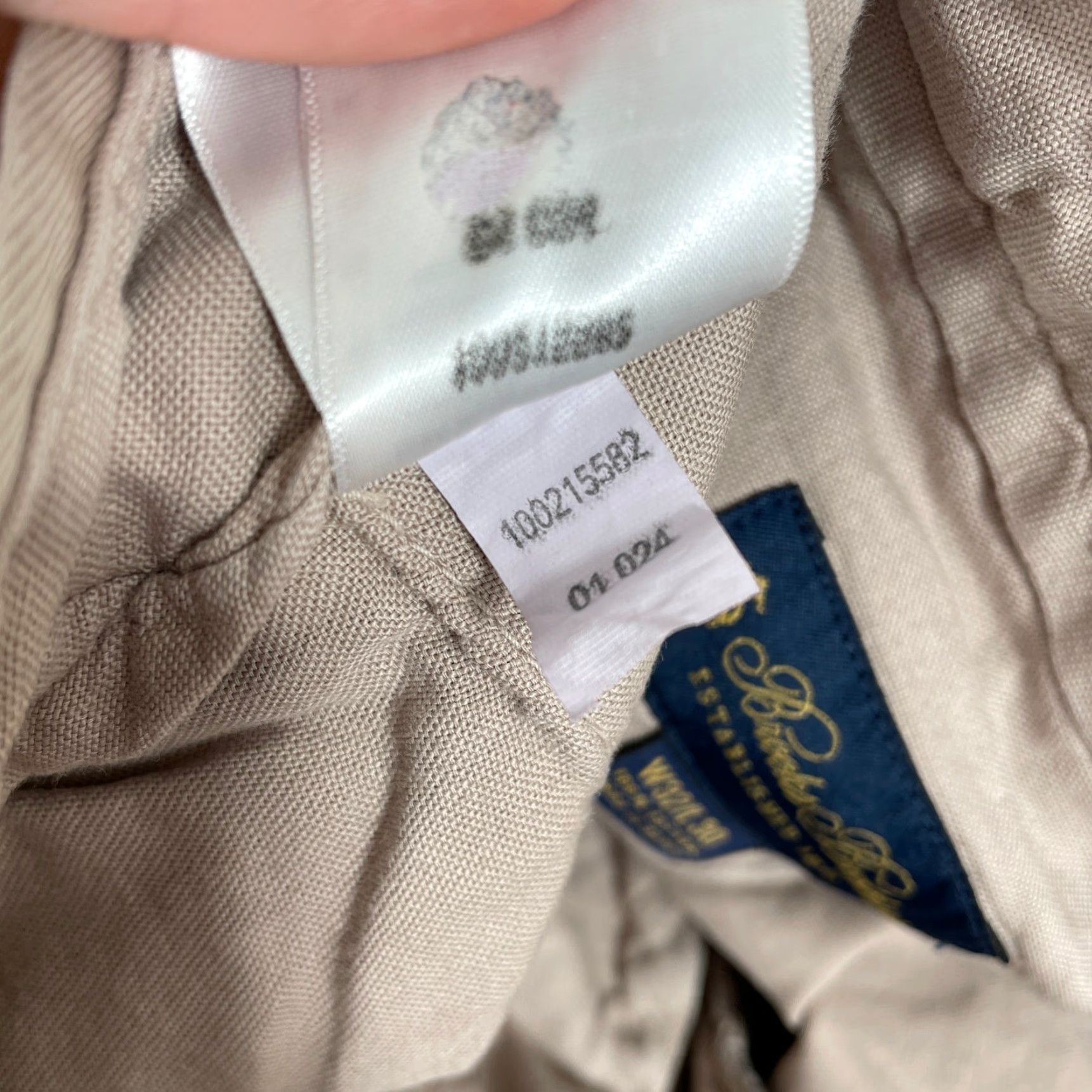 Brooks Brothers Brooks Brothers Chino Pants Mens 32x30 Khaki Cotton Twill Beige Solid Classic Fit Workwear Casual Business Pants Mens Size US 30 / EU 46 - 5 Thumbnail