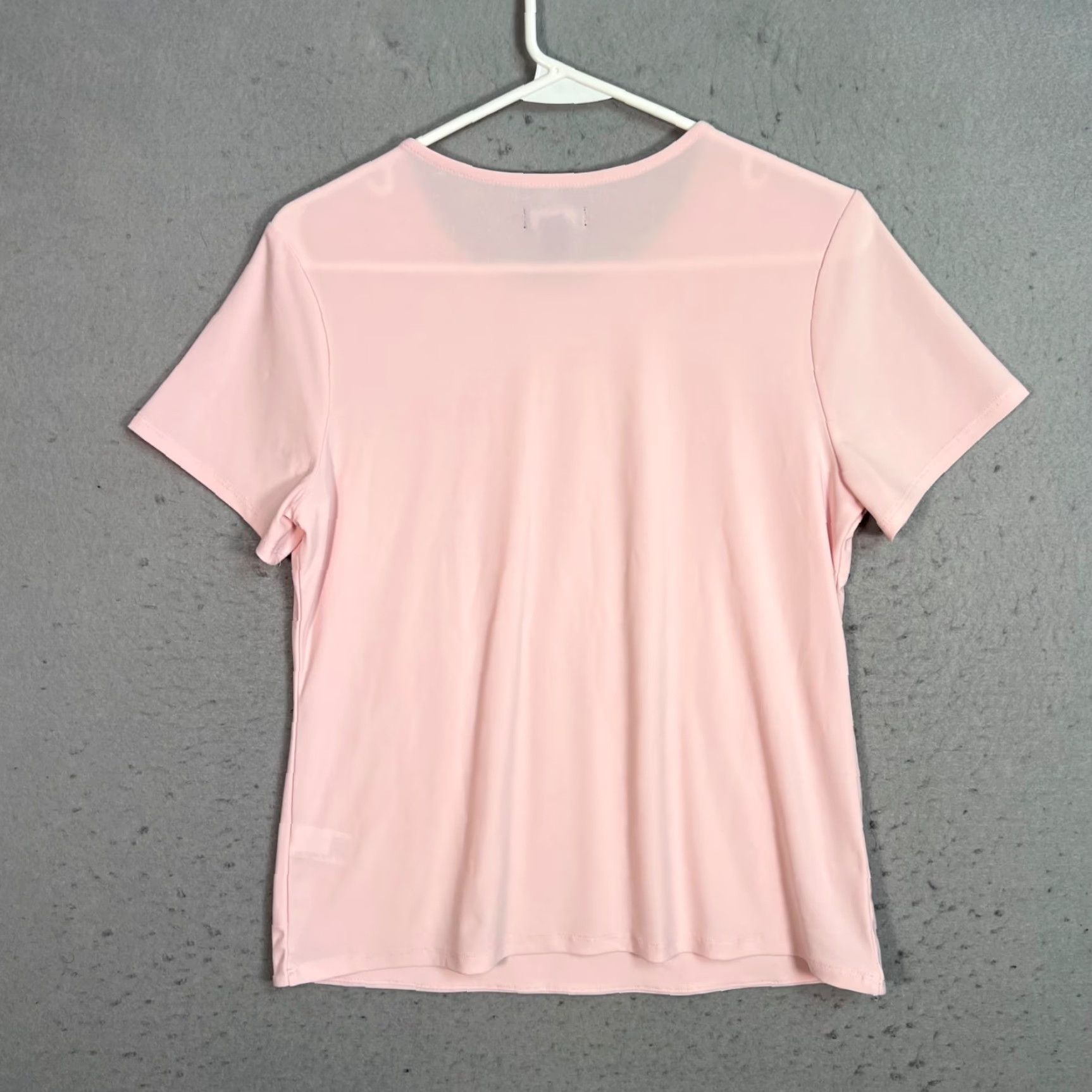 Vintage VINTAGE Halogen Pink Short Sleeve T-Shirt Womens Size 1 Polyester Spandex Blend Shirt Womens Pink 90s? Size XS / US 0-2 / IT 36-38 - 2 Thumbnail