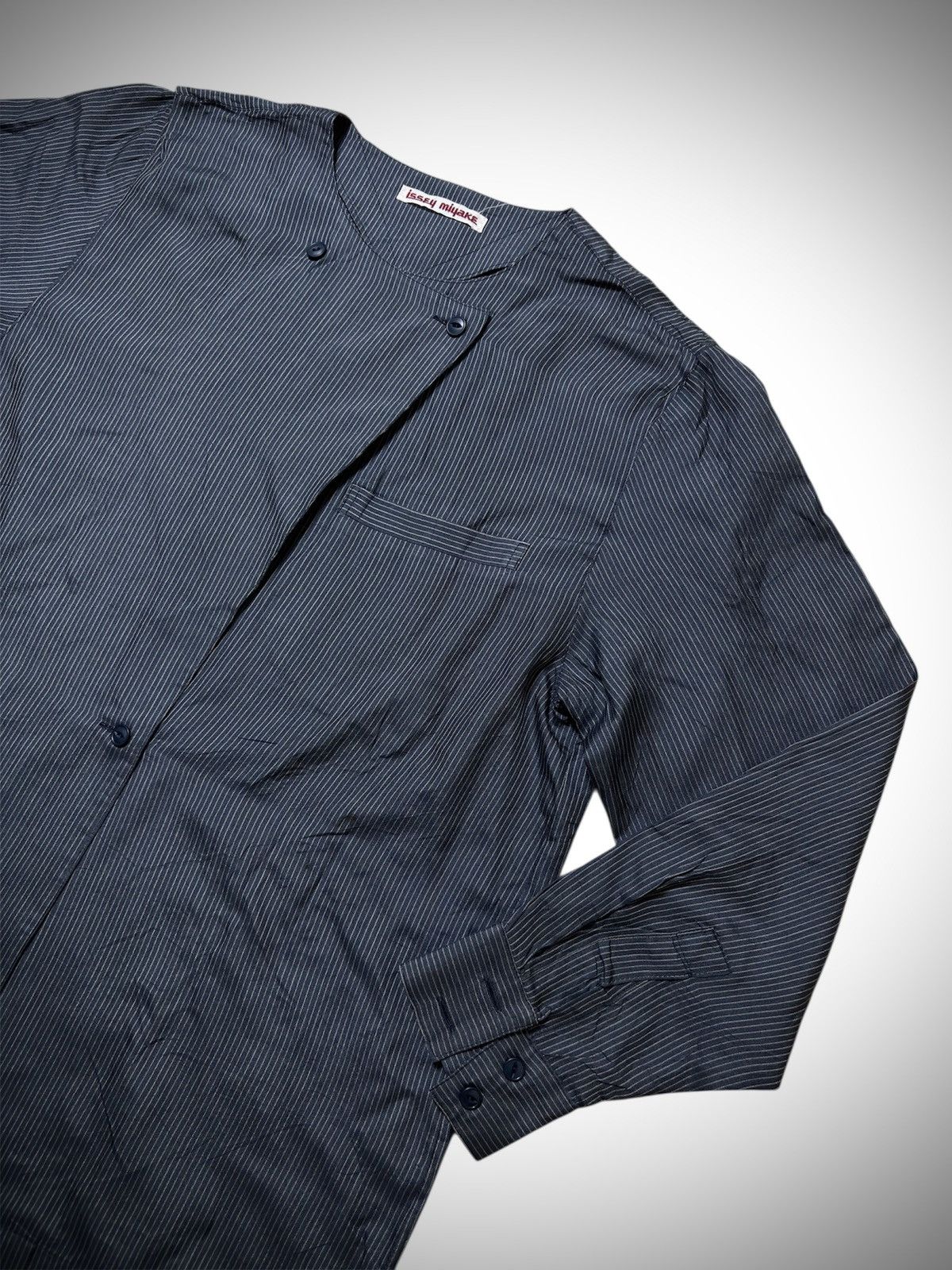 Issey Miyake 1980’s Issey Miyake - RARE Archived Mandarin Shirt Size US M / EU 48-50 / 2 - 3 Thumbnail