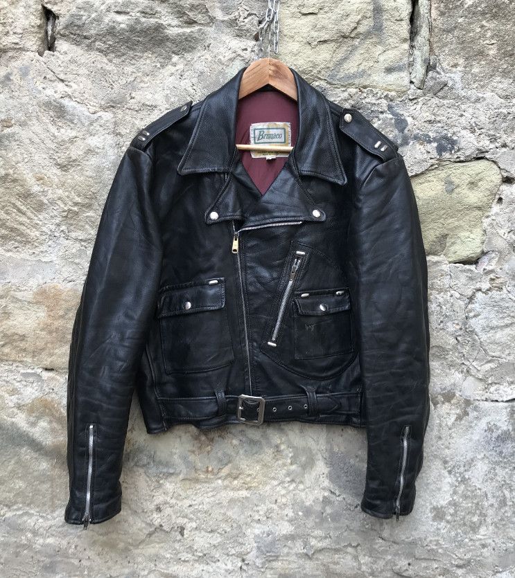 Buco Rare Vintage 60s Brimaco D Pocket Biker Leather Jacket Size US L / EU 52-54 / 3 - 18 Thumbnail