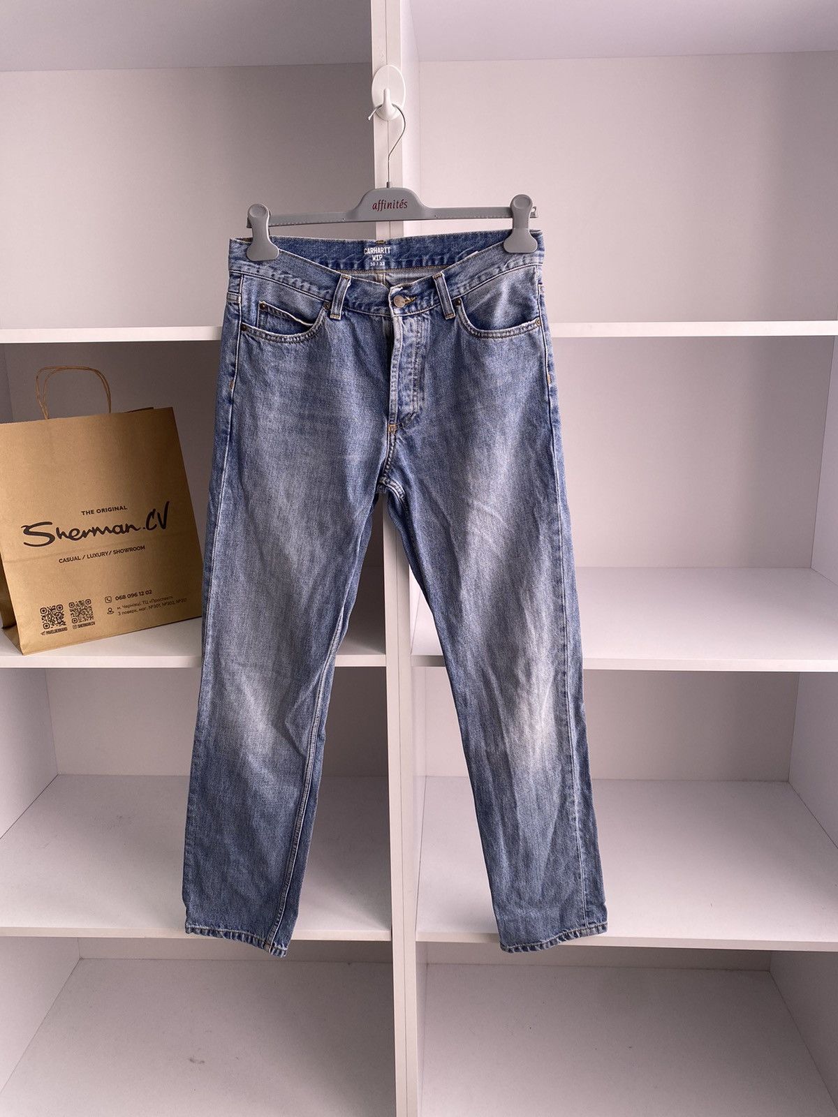 Carhartt × Vintage Vintage Carhartt Denim Blue Jeans Size US 30 / EU 46 - 7 Thumbnail