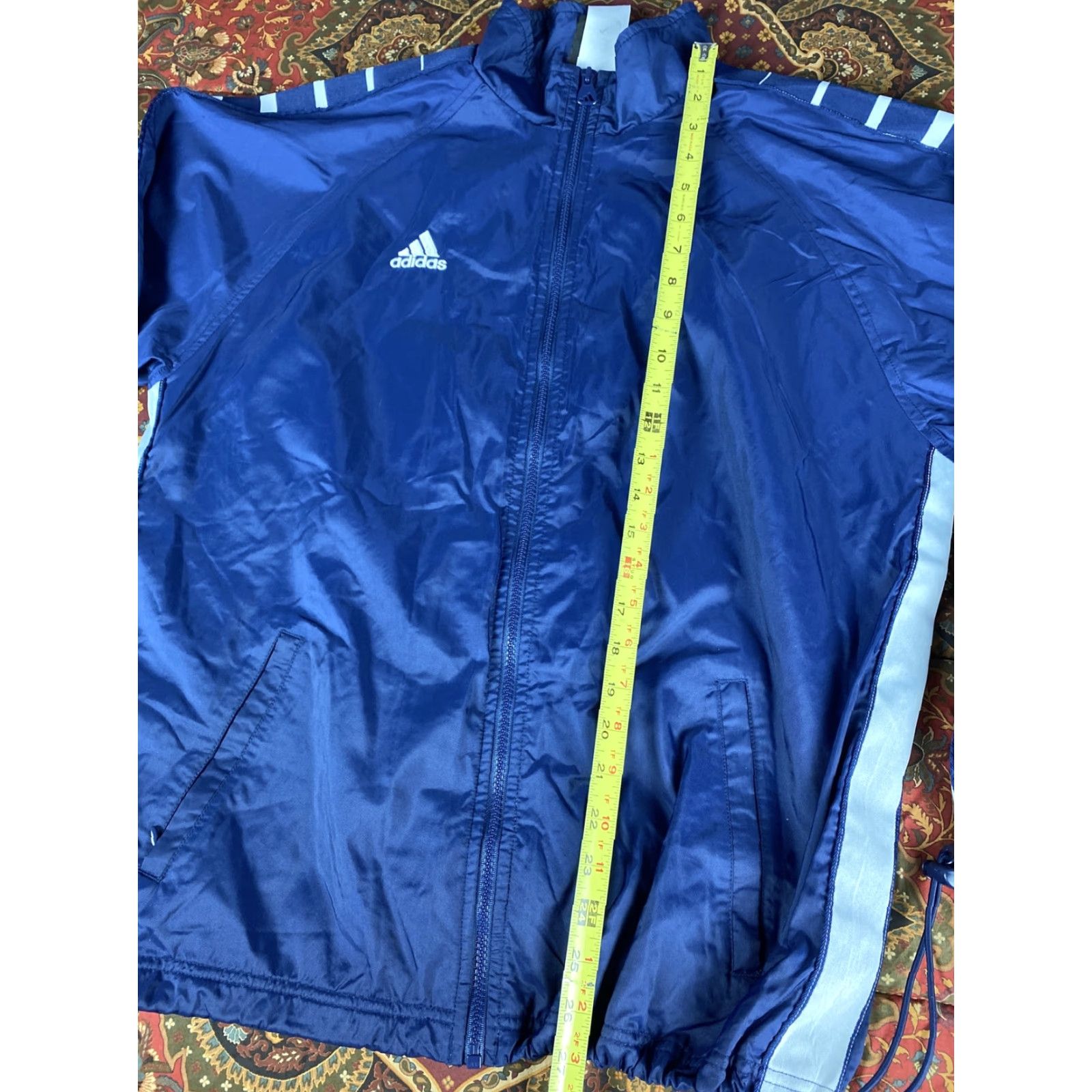 Adidas VINTAGE Adidas Team Windbreaker Jacket Soccer Mens M Blue Size US M / EU 48-50 / 2 - 3 Thumbnail
