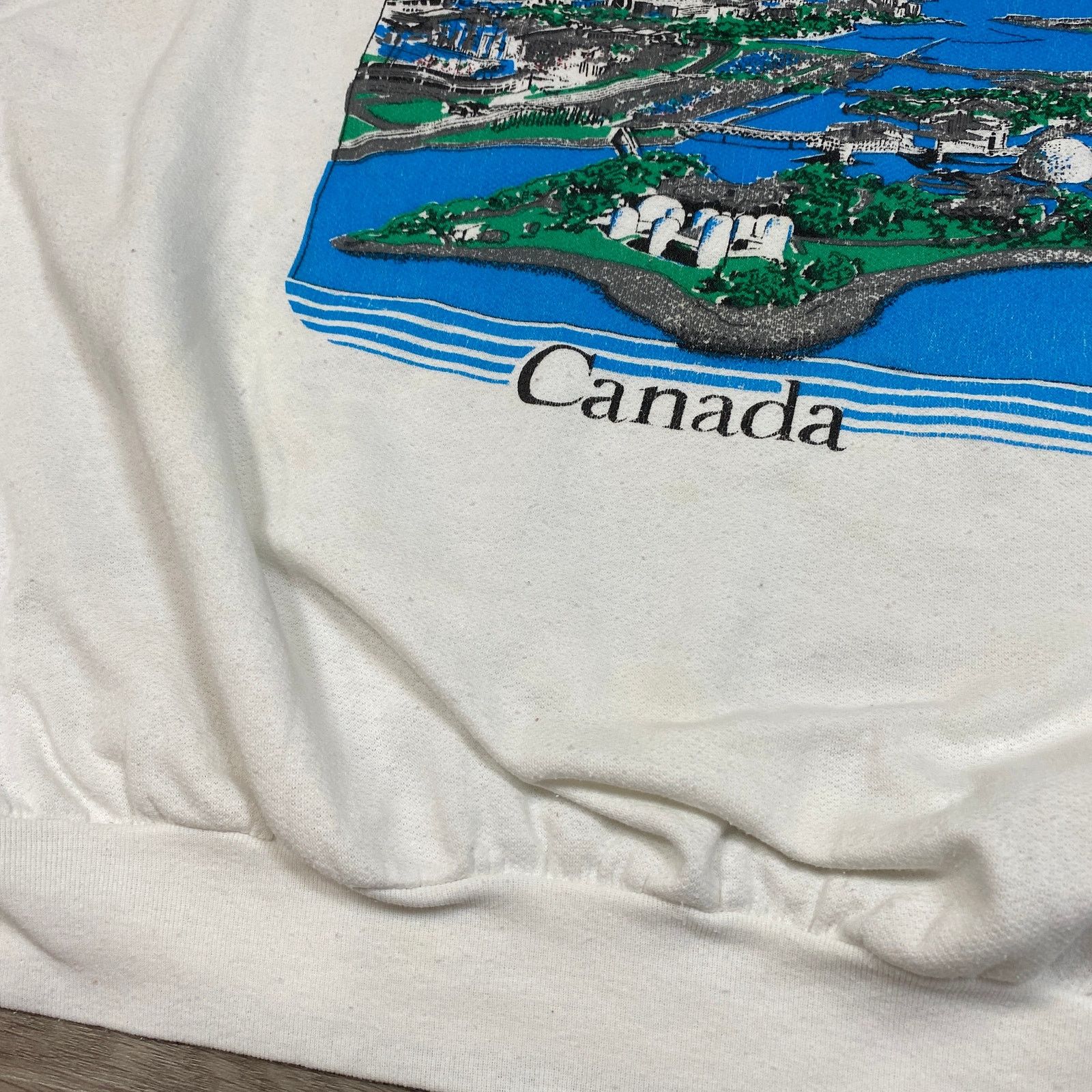 Vintage VTG 80s Toronto Canada Skyline Crew Sweatshirt Men's XL Size US XL / EU 56 / 4 - 9 Thumbnail