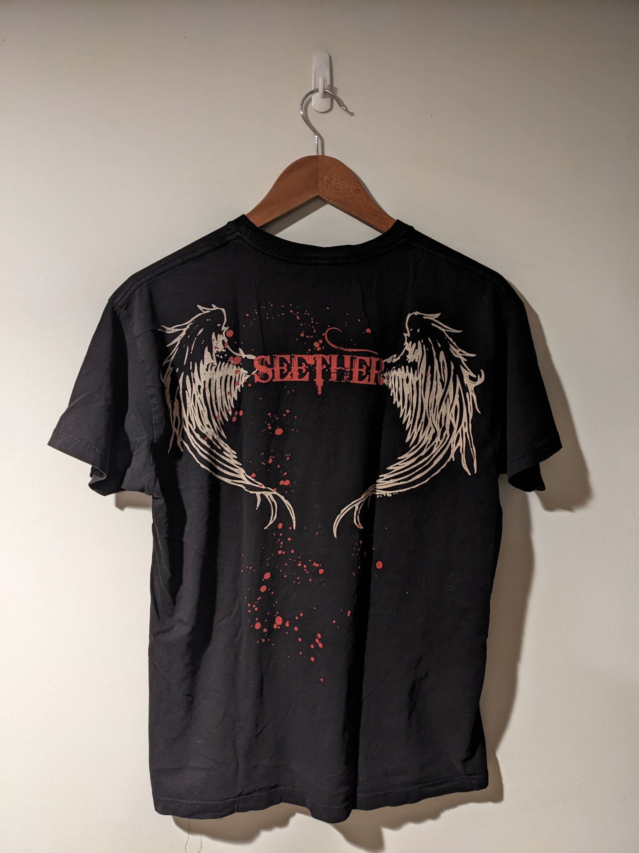 Band Tees × Vintage Vintage Y2K Seether Good and Evil Band Tour Medium T-Shirt Size US M / EU 48-50 / 2 - 8 Thumbnail