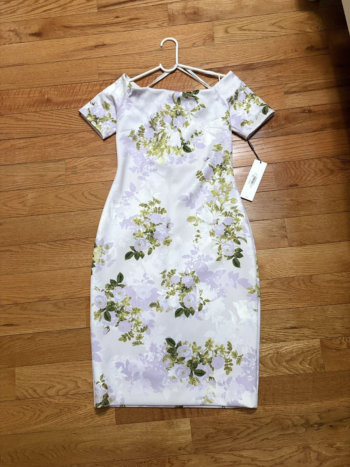 Calvin Klein Calvin Klein formal floral purple dress Size S / US 4 / IT 40 - 1 Thumbnail