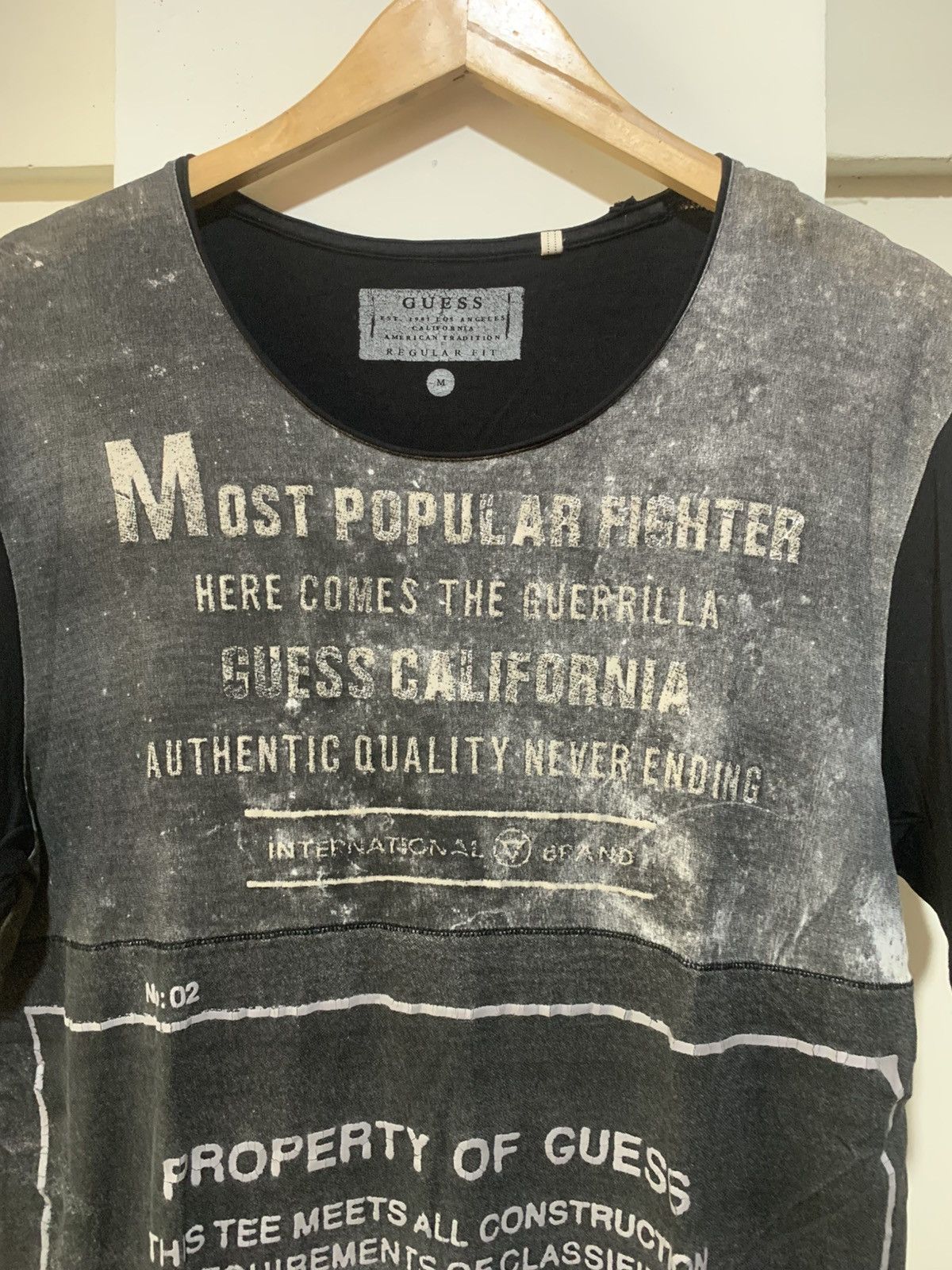 Guess GUESS Poem Tee Shirt Size US M / EU 48-50 / 2 - 7 Thumbnail