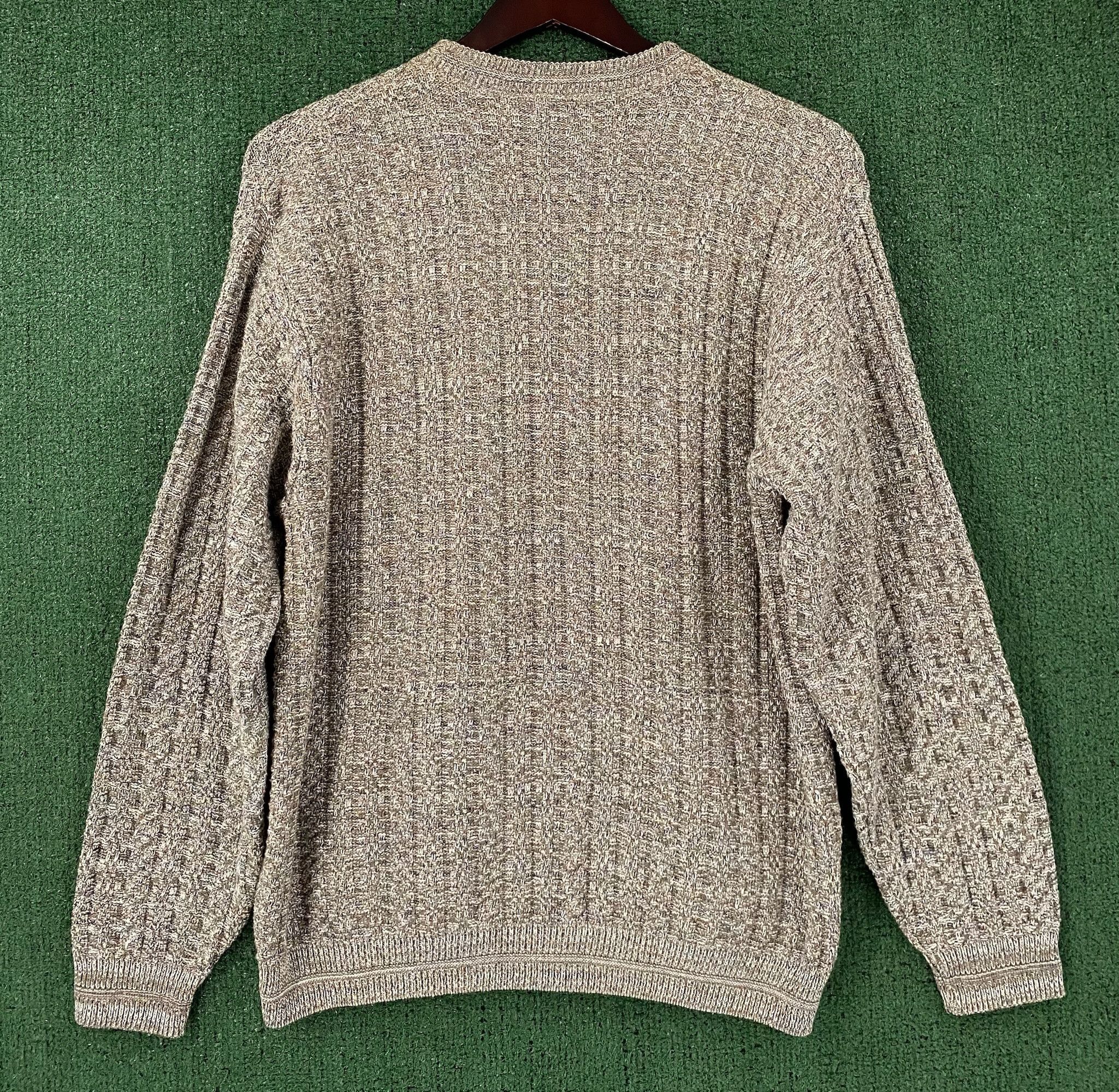 Bill Blass New Vintage Bill Blass Textured Oatmeal Patterned Sweater XL Size US XL / EU 56 / 4 - 6 Thumbnail
