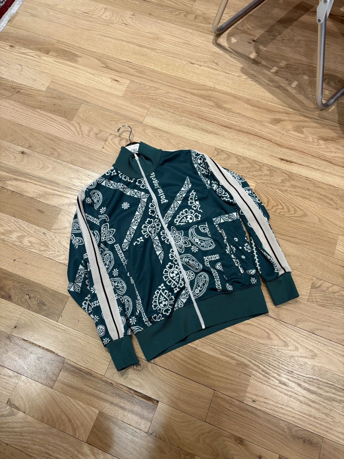 Palm Angels Palm Angels Green Paisley Track Jacket Size Medium Size US M / EU 48-50 / 2 - 1 Thumbnail