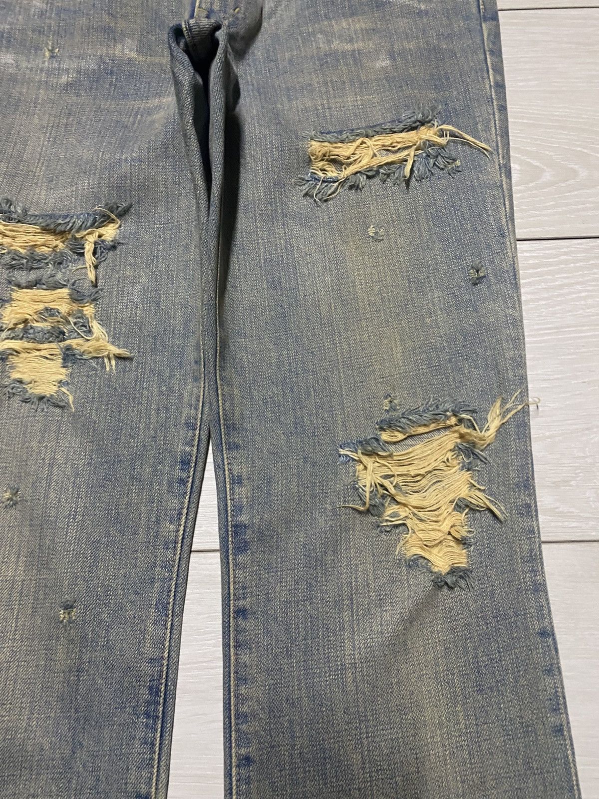 MOUSSY Vintage 2002 Moussy Mud Wash Distressed Bootcut Flare Jeans Size US 32 / EU 48 - 8 Thumbnail