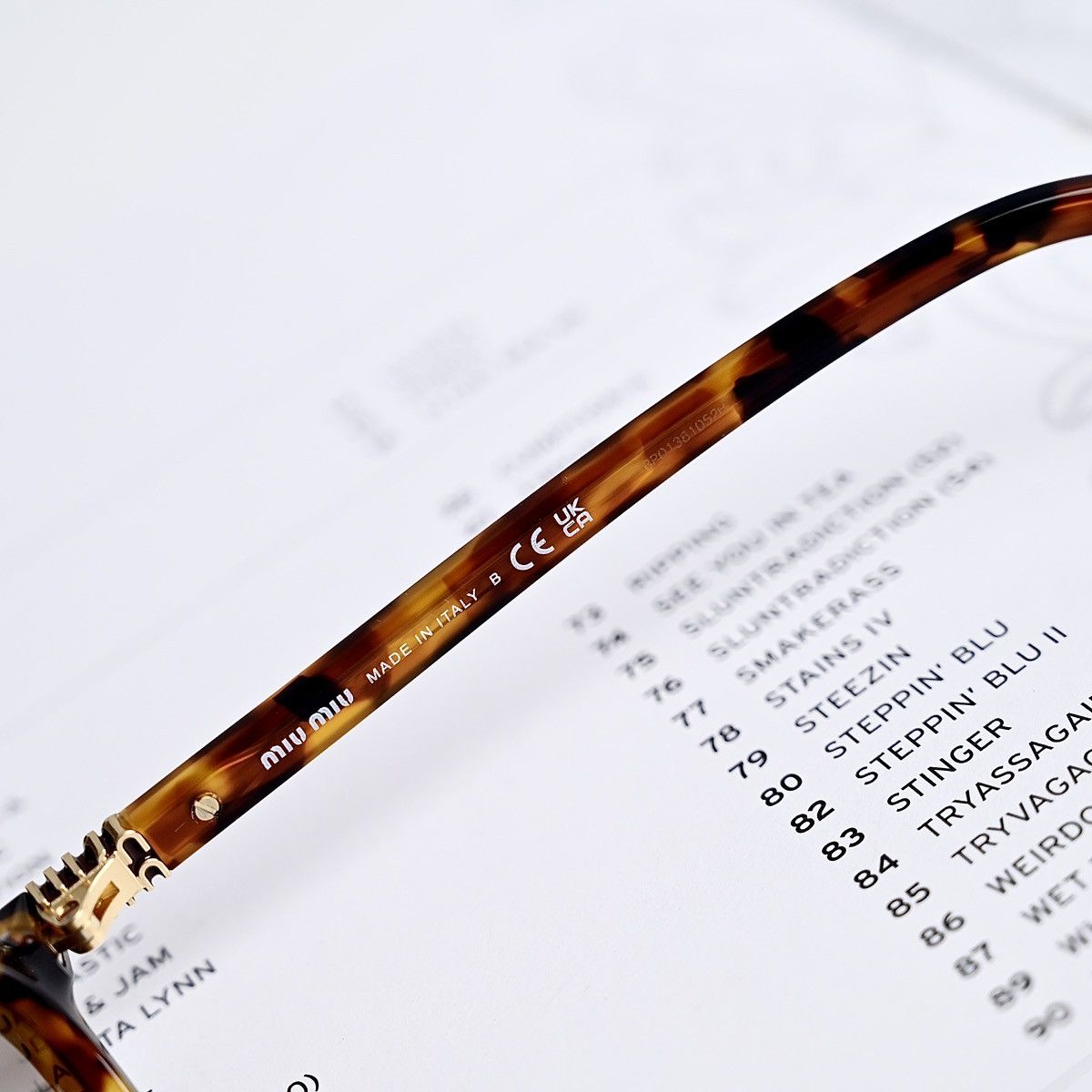 Miu Miu MIU MIU 0MU 04ZS SUNGLASSES Size ONE SIZE - 8 Thumbnail