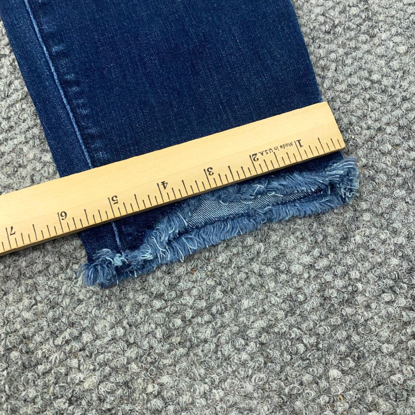 Loft LOFT Jeans Womens Size 10 Blue Mid-Rise Skinny Stretch Denim 5-Pocket Faded Regular Fit Size 32" / US 10 / IT 46 - 7 Thumbnail