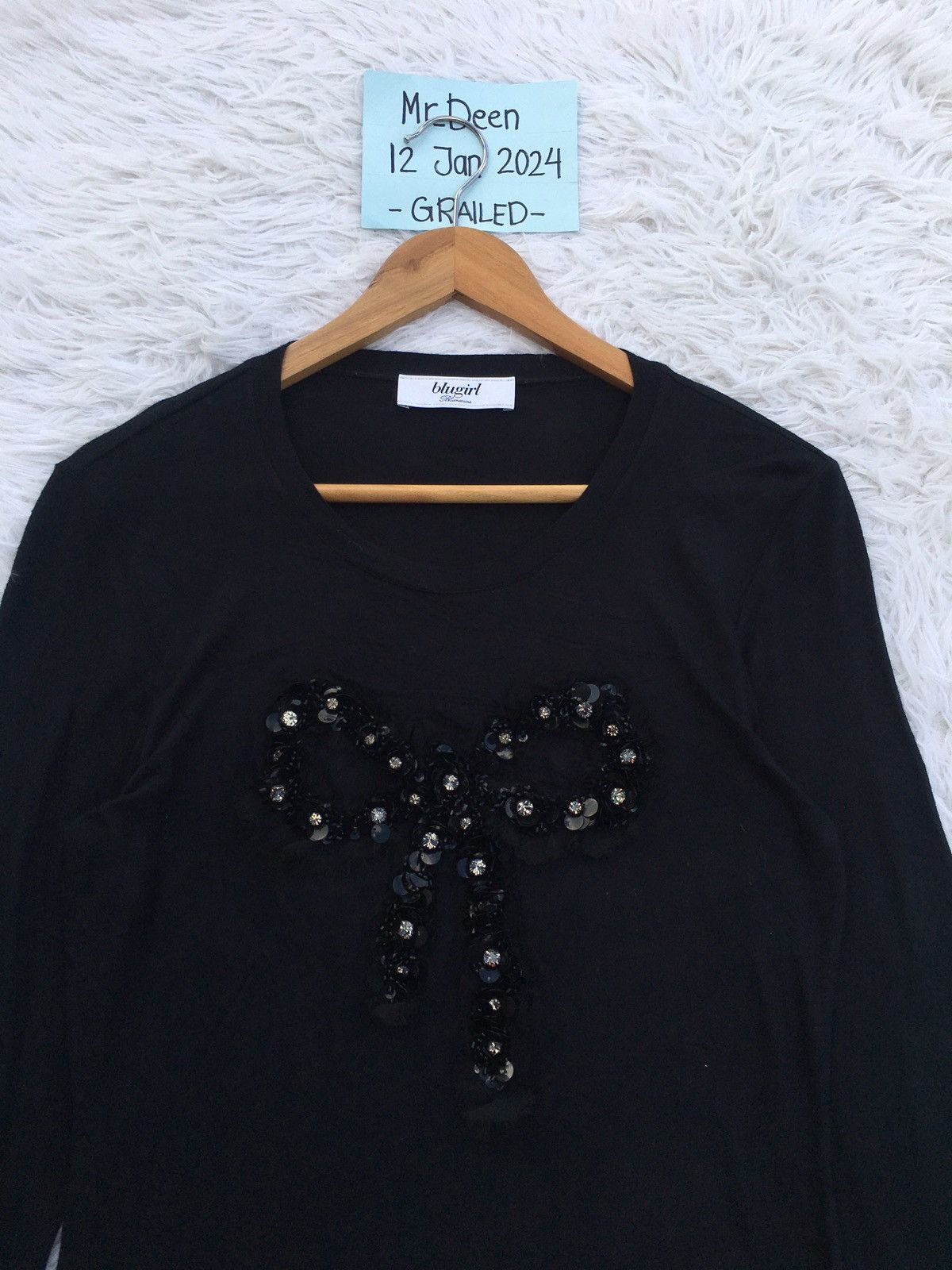 Blumarine Rare Blugirl Blumarine Ribbon Beads Embellishments Shirt Size S / US 4 / IT 40 - 7 Thumbnail