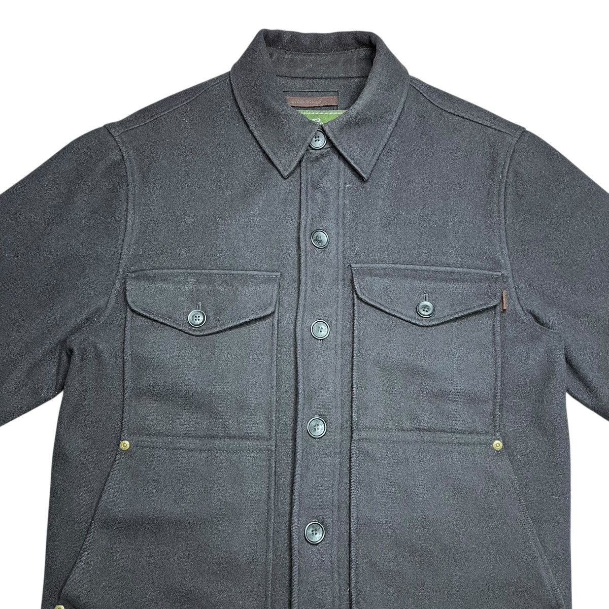 Eddie Bauer Eddie Bauer Wool Navy Blue Mackinaw Button Closure Jacket Size US S / EU 44-46 / 1 - 6 Thumbnail