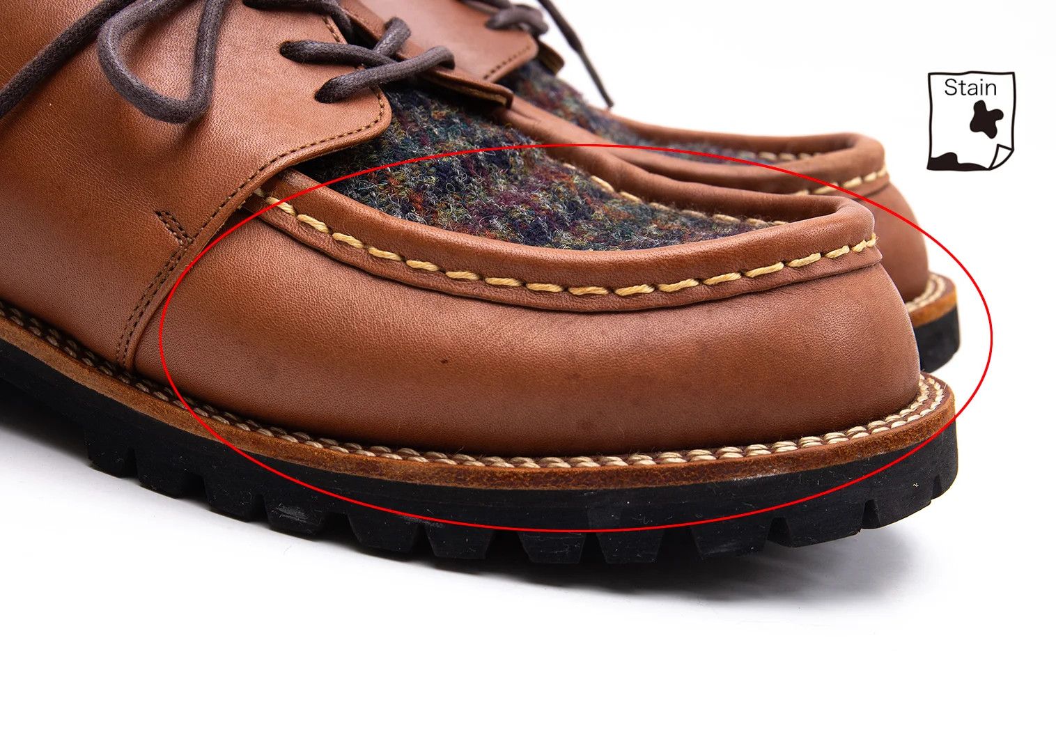 Junya Watanabe T and Leather Austrian Shoes in Brown, Size 27cm Size US 9 / EU 42 - 8 Thumbnail