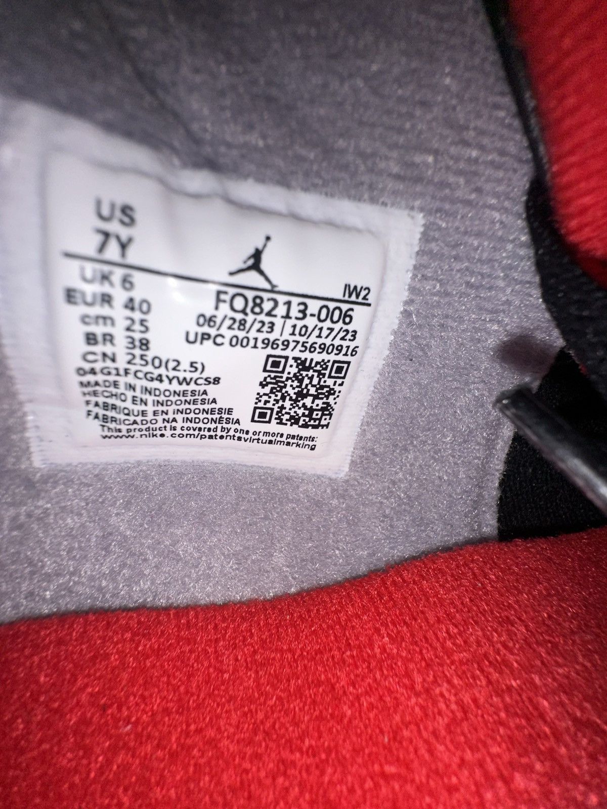 Jordan Brand AIR JORDAN gs 4s BRED SZ 7y Size US 7 / EU 40 - 2 Thumbnail