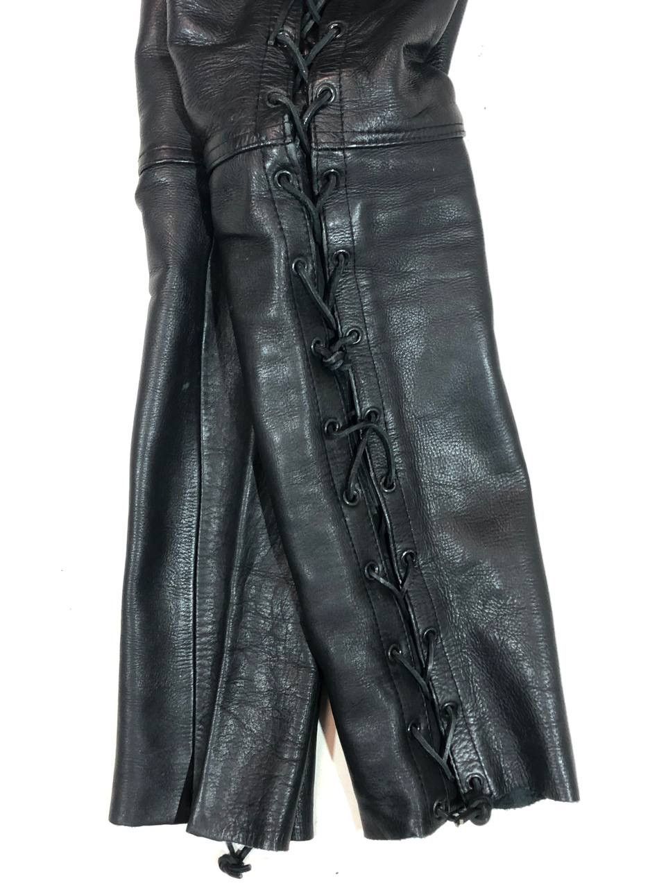 Genuine Leather Modeka Leather Moto Racing Pants Vintage Size US 32 / EU 48 - 3 Thumbnail