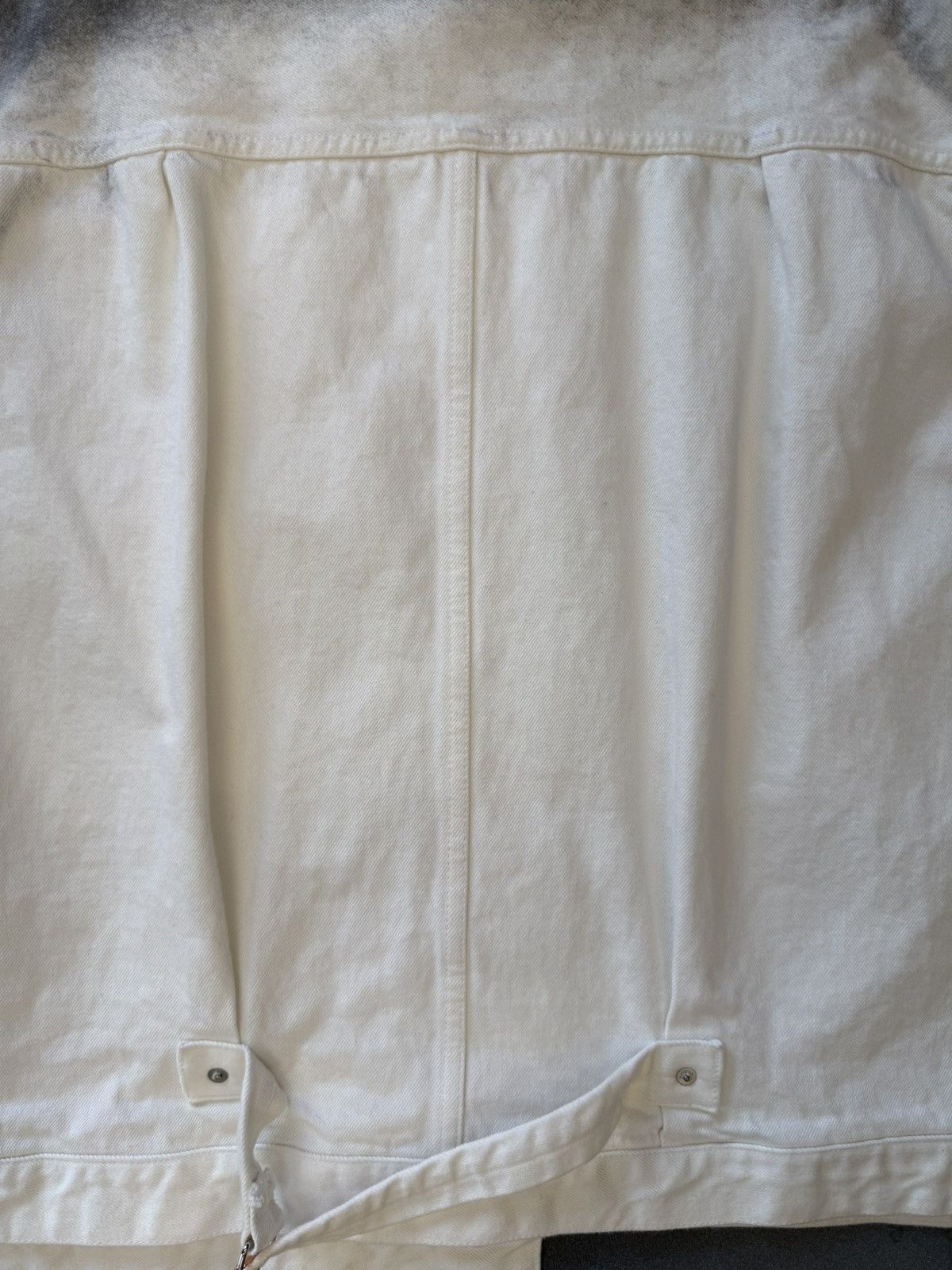 Japanese Brand Congruent Space White Denim Distressed Jacket Size US M / EU 48-50 / 2 - 9 Thumbnail