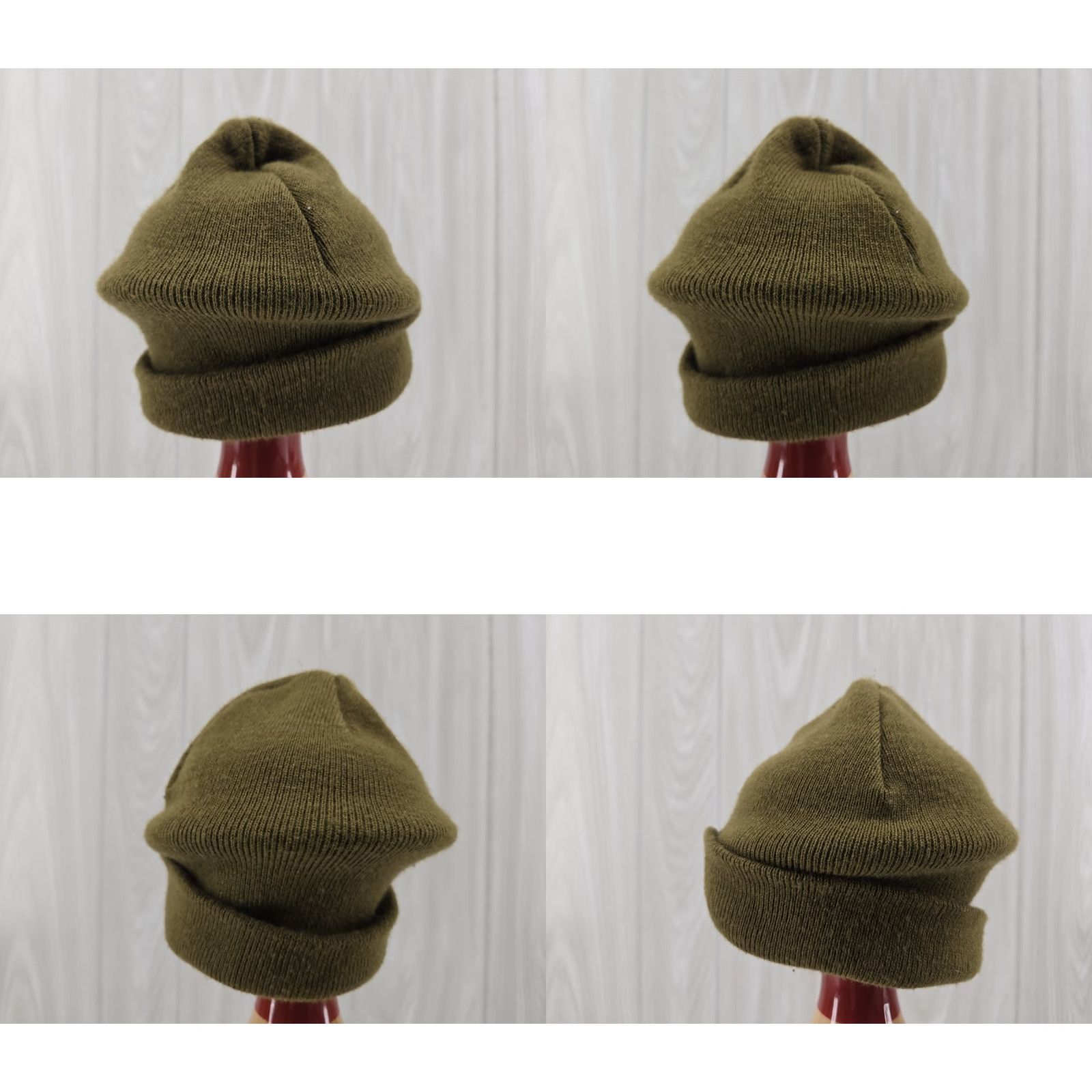 Vintage Swiss Military Beanie Cap Winter Hats Mens One Size Green Beanie Winter Cap Logo Solid Beanie Mens Size ONE SIZE - 8 Thumbnail