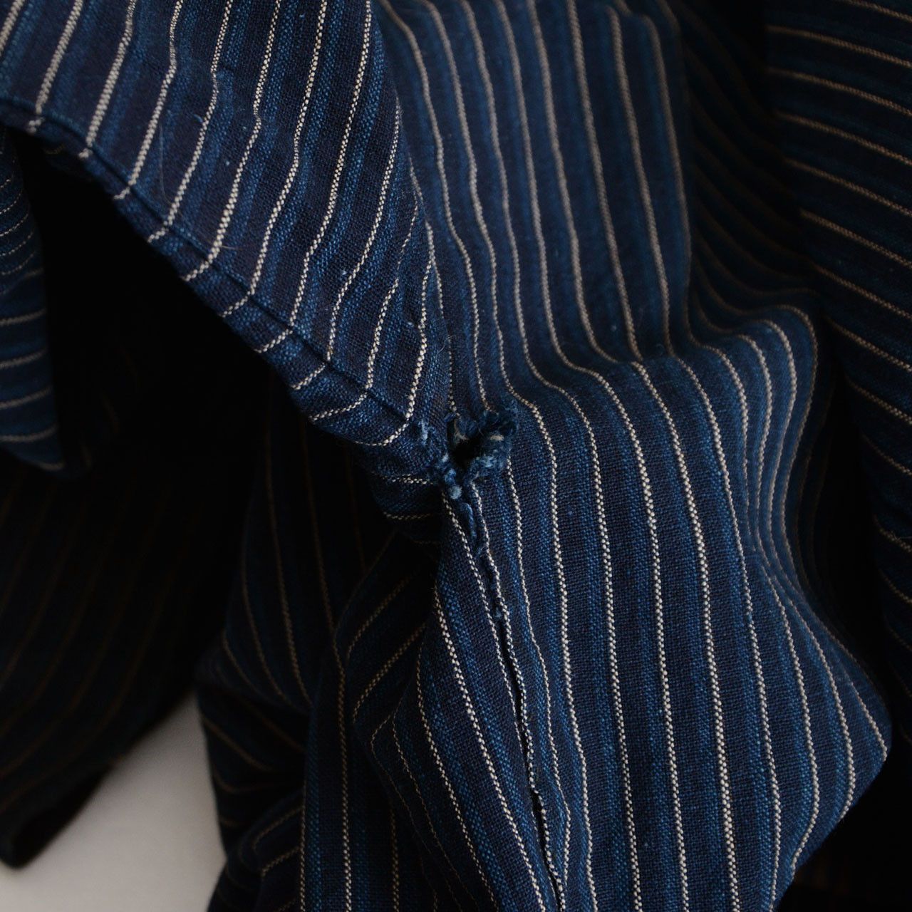 Other Noragi Jacket Japanese Vintage Indigo Stripe Cotton Tenugui Size US L / EU 52-54 / 3 - 5 Thumbnail