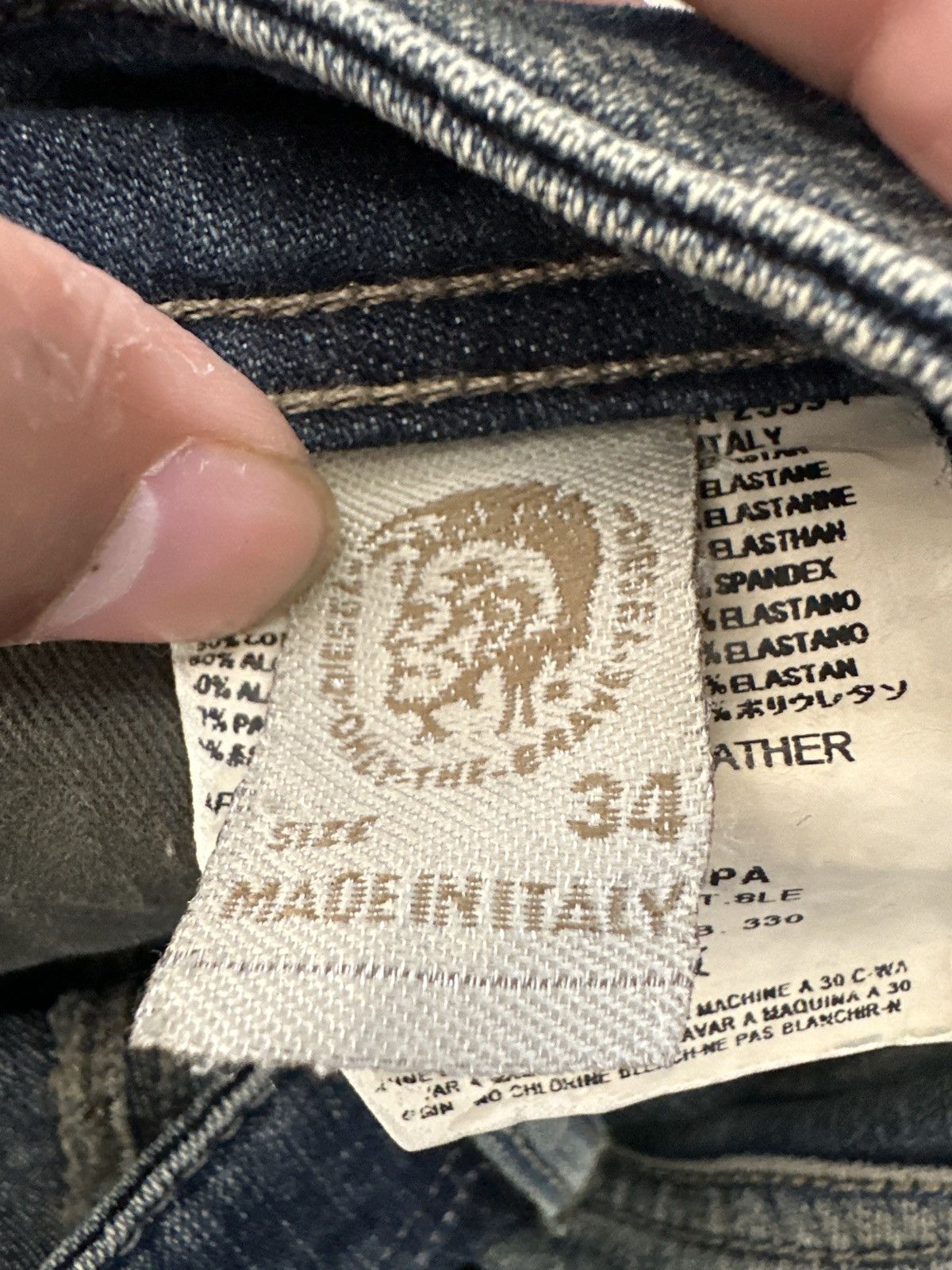 Diesel VINTAGE DIESEL INDUSTRY ZAGHOR BOOTCUT JEANS HEMMED Size US 34 / EU 50 - 8 Thumbnail