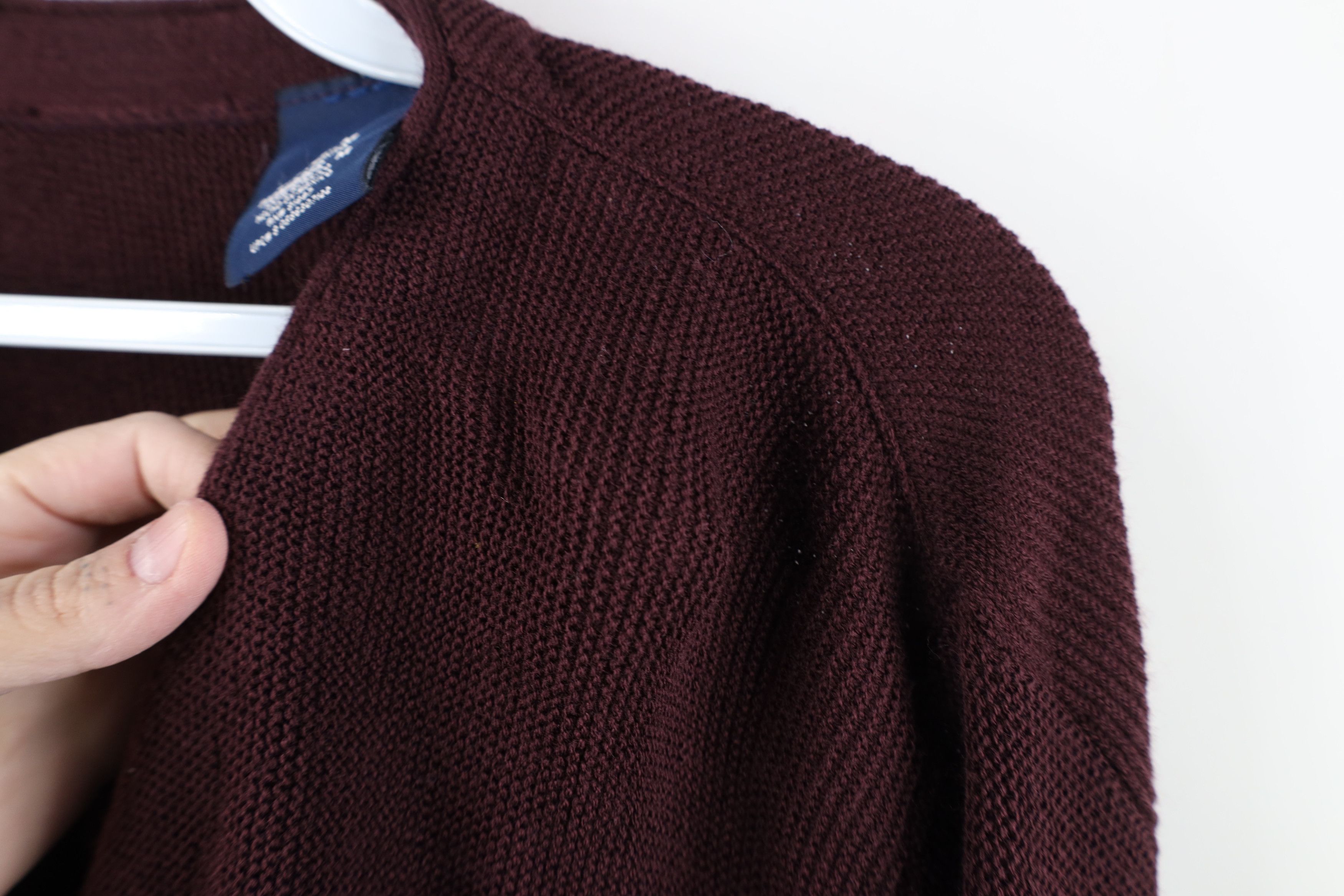 Vintage Vintage 90s Streetwear Blank Knit Cardigan Sweater Purple Size US M / EU 48-50 / 2 - 7 Thumbnail