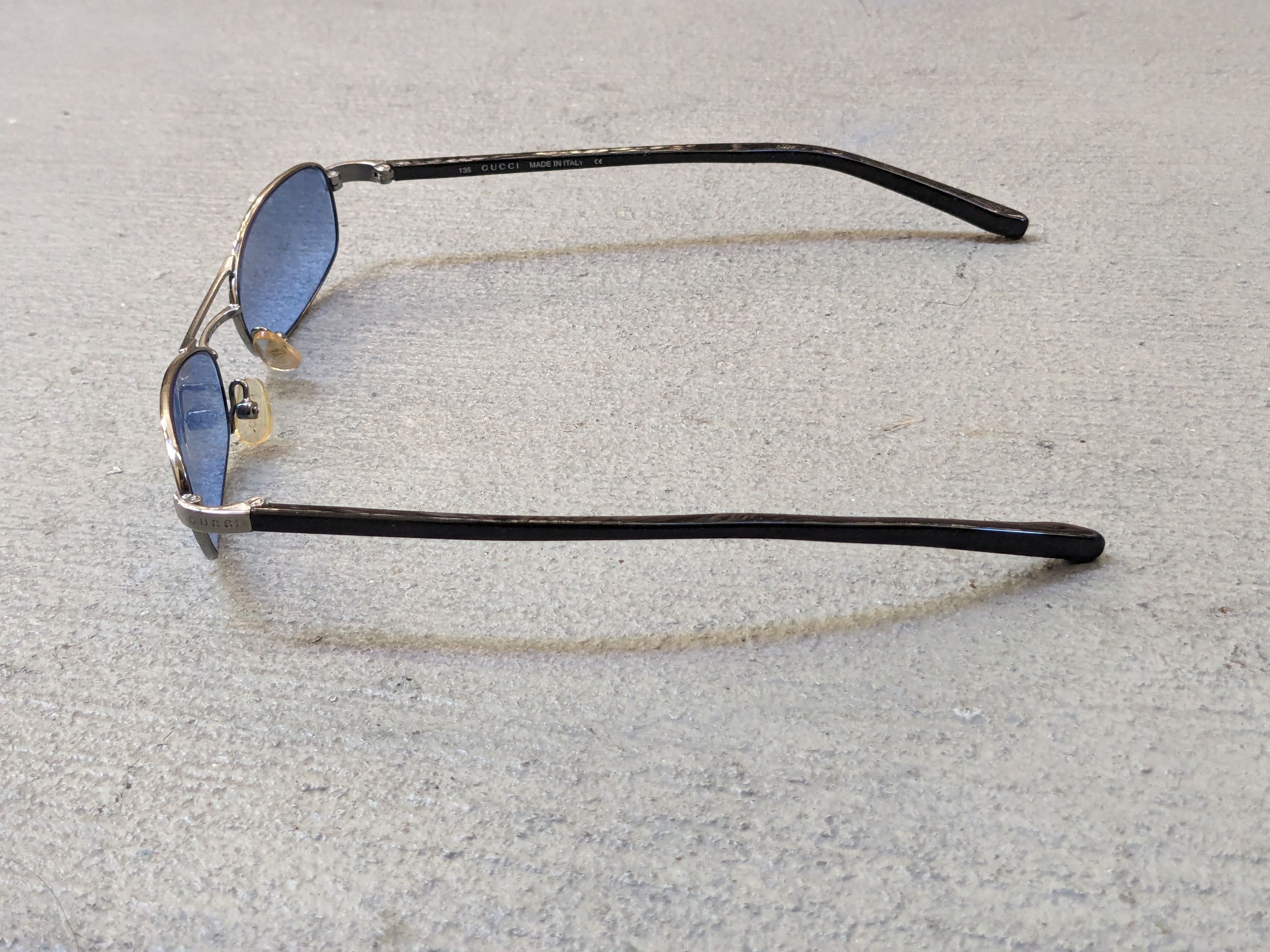 Gucci Gucci Sunglasses GG1681/S Bkue Silver Vintage Y2K Tiny Size ONE SIZE - 5 Thumbnail