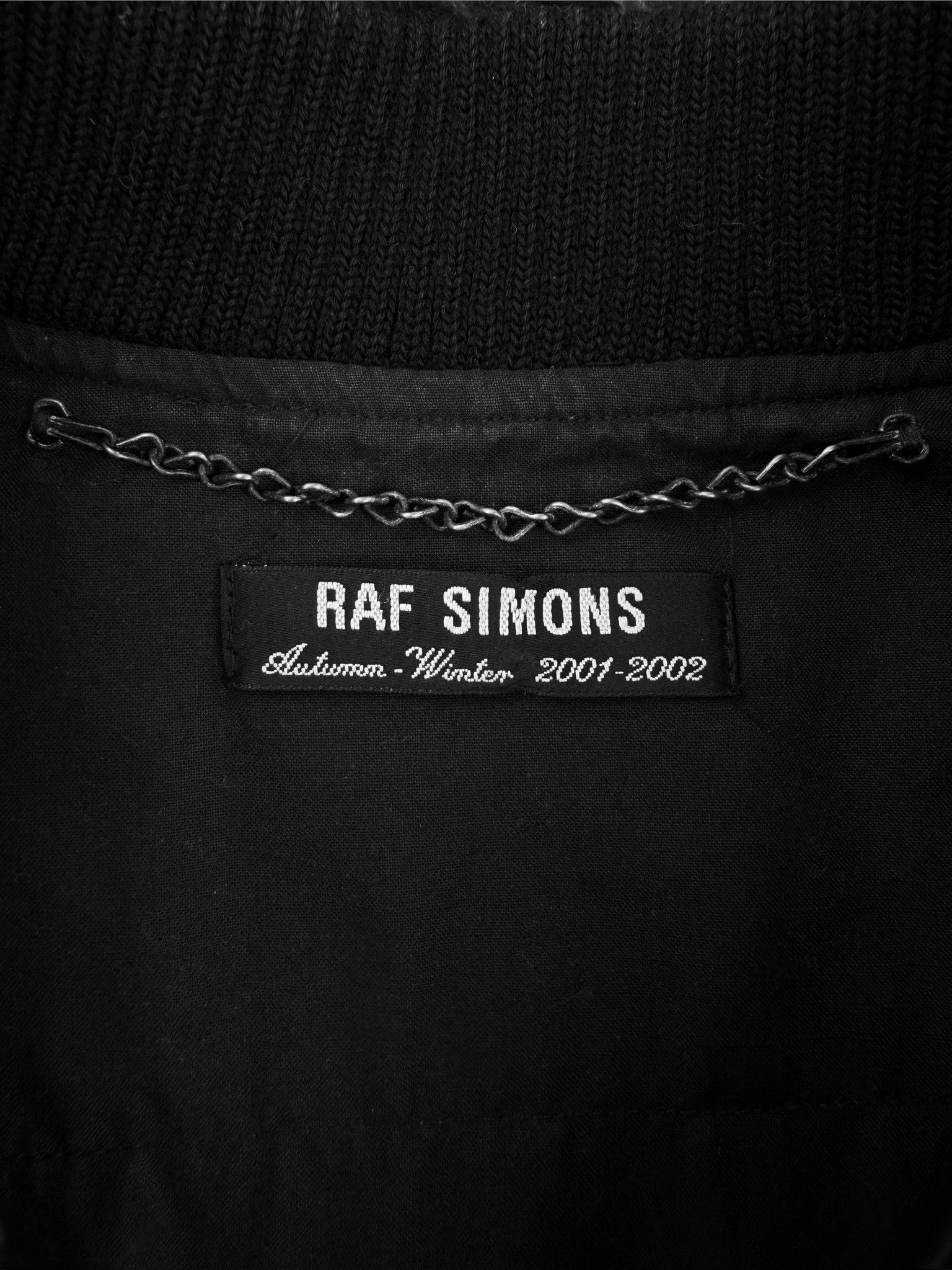 Raf Simons AW01 Raf Simons Riot South Wales Police Black Bomber Jacket Size US M / EU 48-50 / 2 - 4 Thumbnail