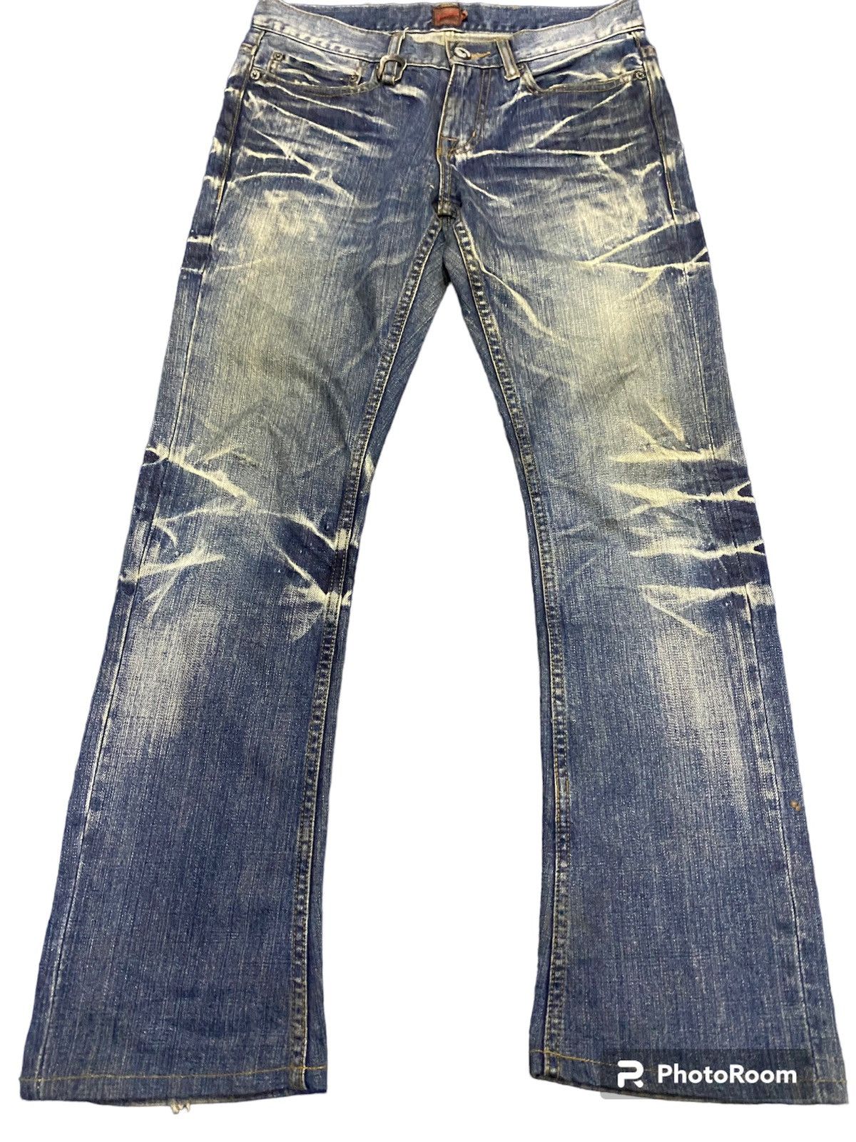 Japanese Brand Flare jeans crazy lightning low boot cut Size US 30 / EU 46 - 1 Thumbnail