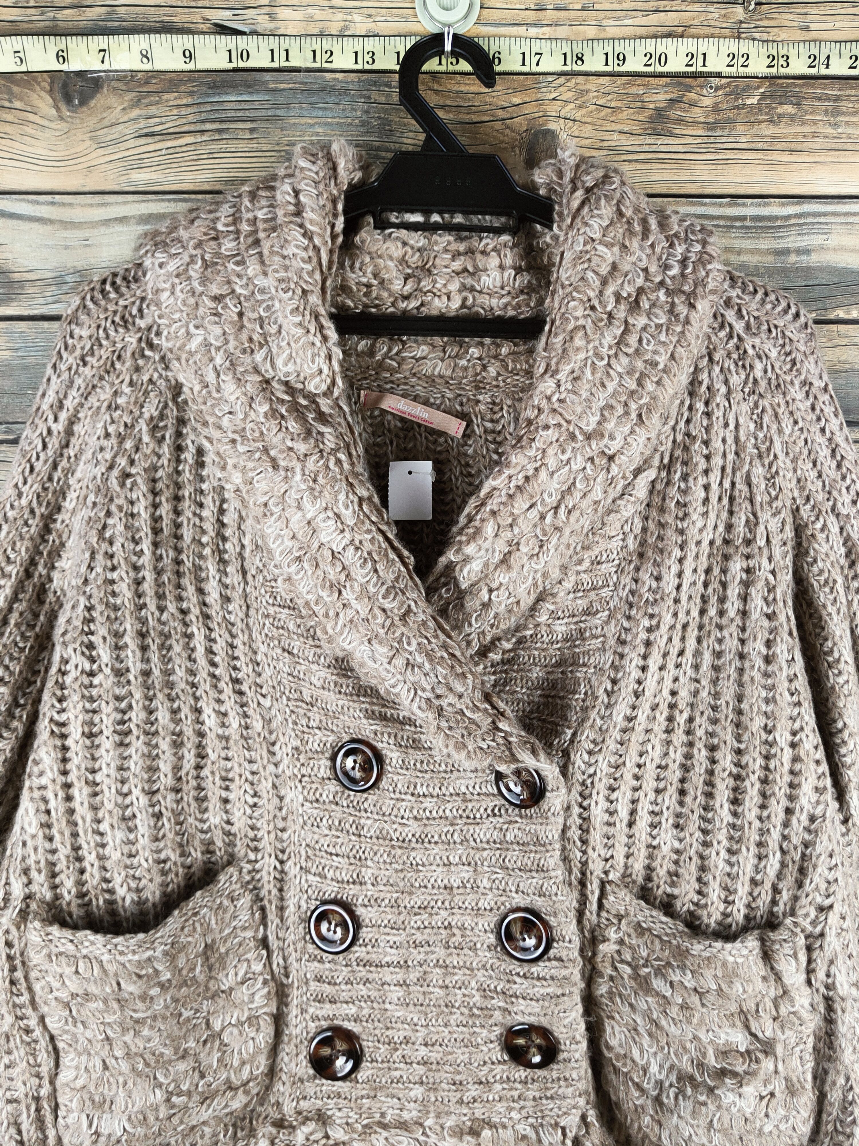 Japanese Brand DL Dazzlin Light Brown Knitwear Sweaters#46-604 Size L / US 10 / IT 46 - 2 Thumbnail