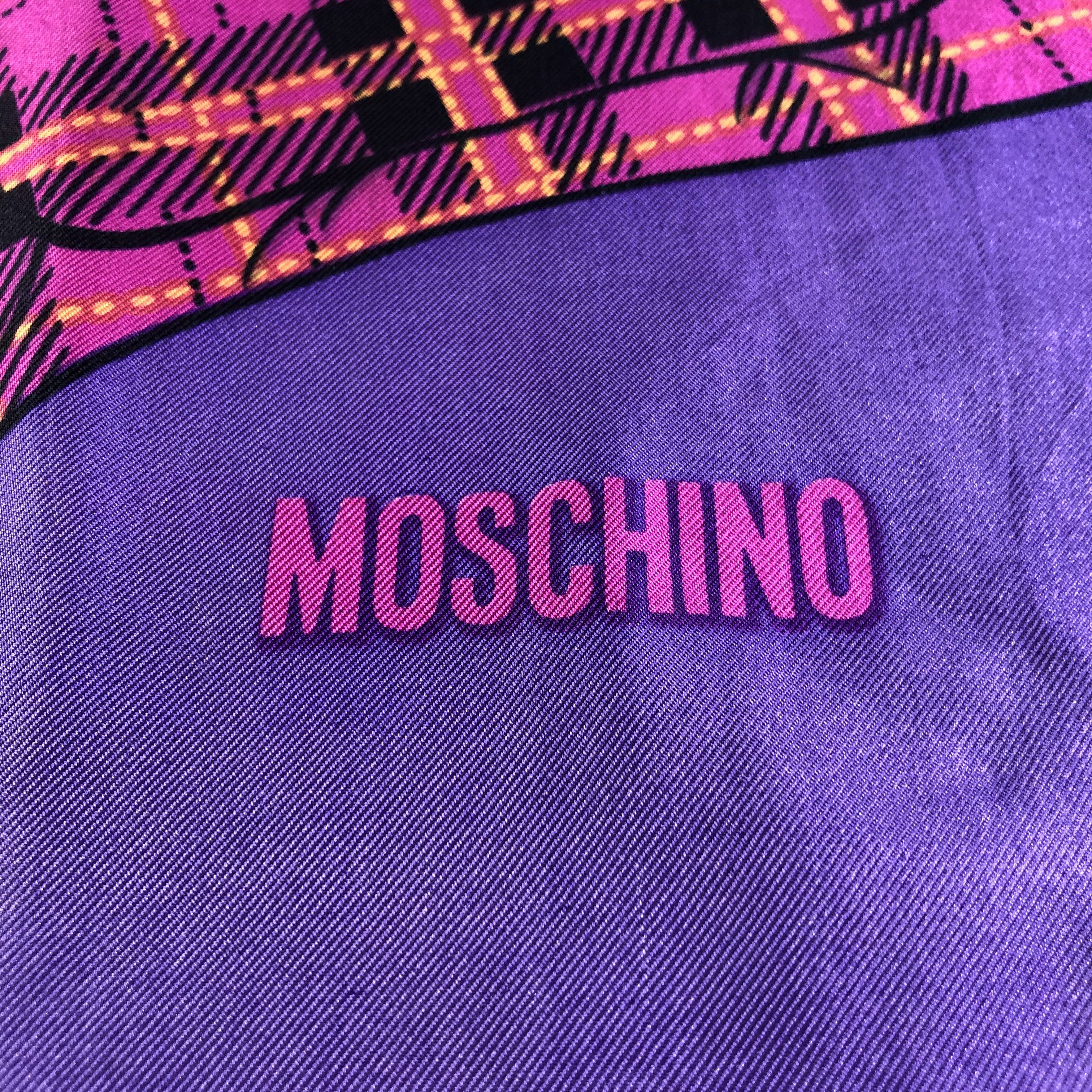 Moschino Moschino Silk/Wool Scarf Muffler Neckwear V2543 Size ONE SIZE - 4 Thumbnail