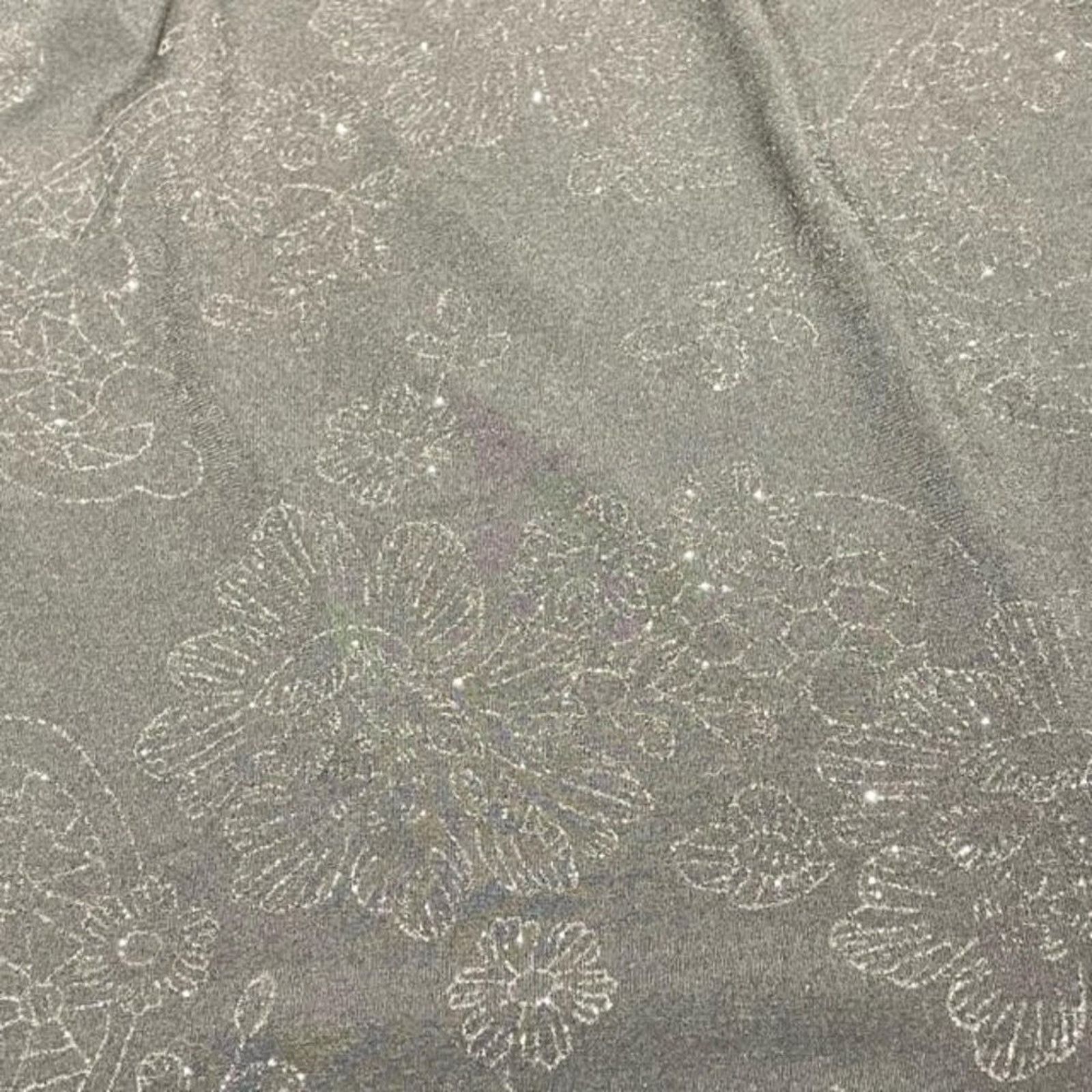 Other Star Vixen Black Silver Shimmer Flower Retro A Line Dress Size M / US 6-8 / IT 42-44 - 9 Thumbnail