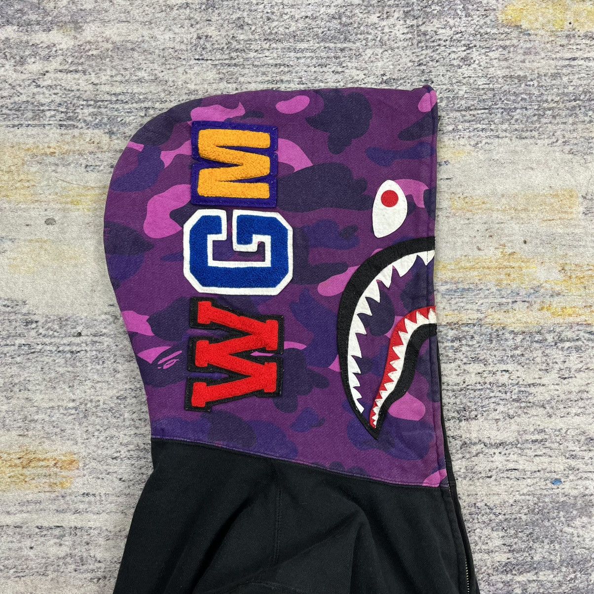 Bape Bape shark wgm camouflage full zip hoodie Size US L / EU 52-54 / 3 - 4 Thumbnail