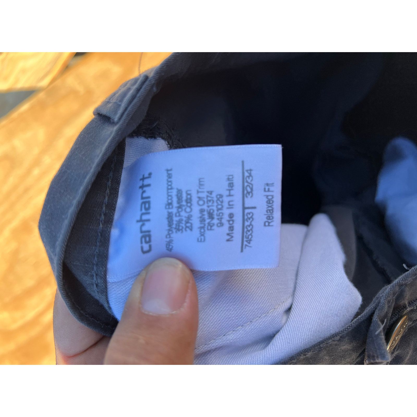 Carhartt Carhartt Relaxed Fit Canvas Gray Men 32x34 Work Pants Y2K Size US 32 / EU 48 - 5 Thumbnail