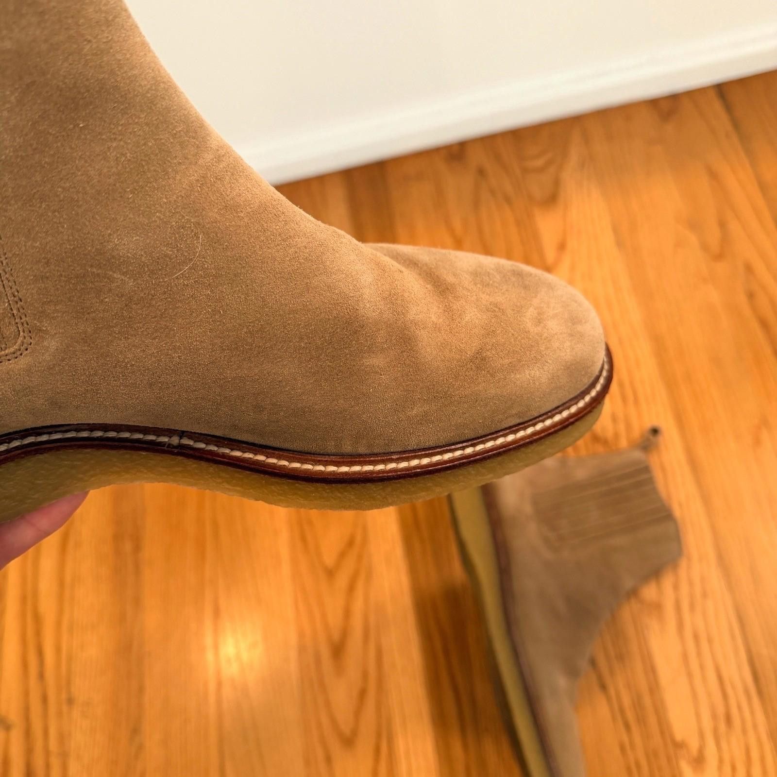 Saint Laurent Paris SAINT LAURENT Mens Hugo 35 Tan Suede Chelsea Boot Size 45 Size US 12 / EU 45 - 6 Thumbnail